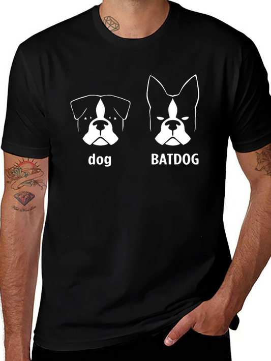 Dog vs. Batdog Graphic Print T-Shirt