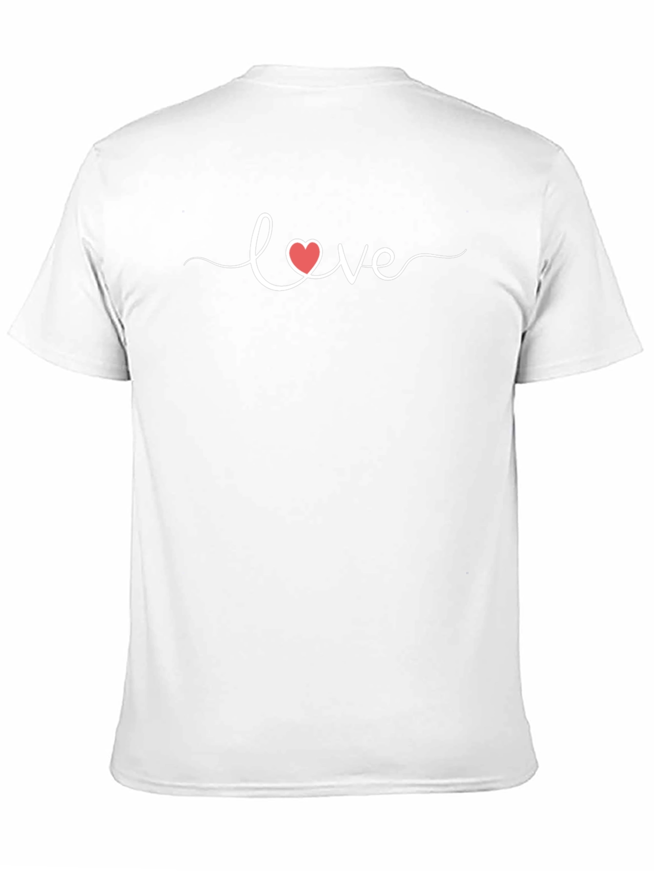 Love Heart Graphic Black T-Shirt