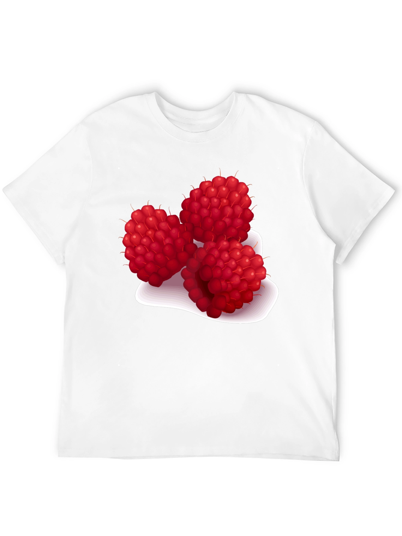 Raspberry Graphic Tee - Stylish Fruit Design