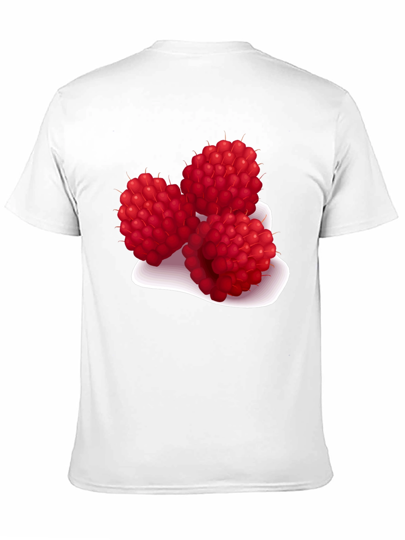 Raspberry Graphic Tee - Stylish Fruit Design