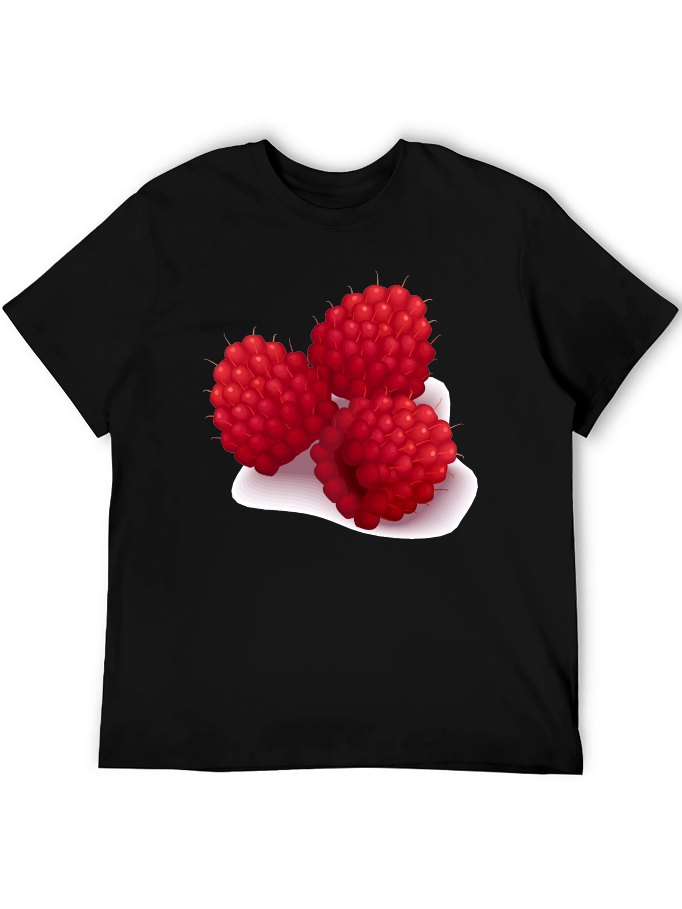 Raspberry Graphic Tee - Stylish Fruit Design