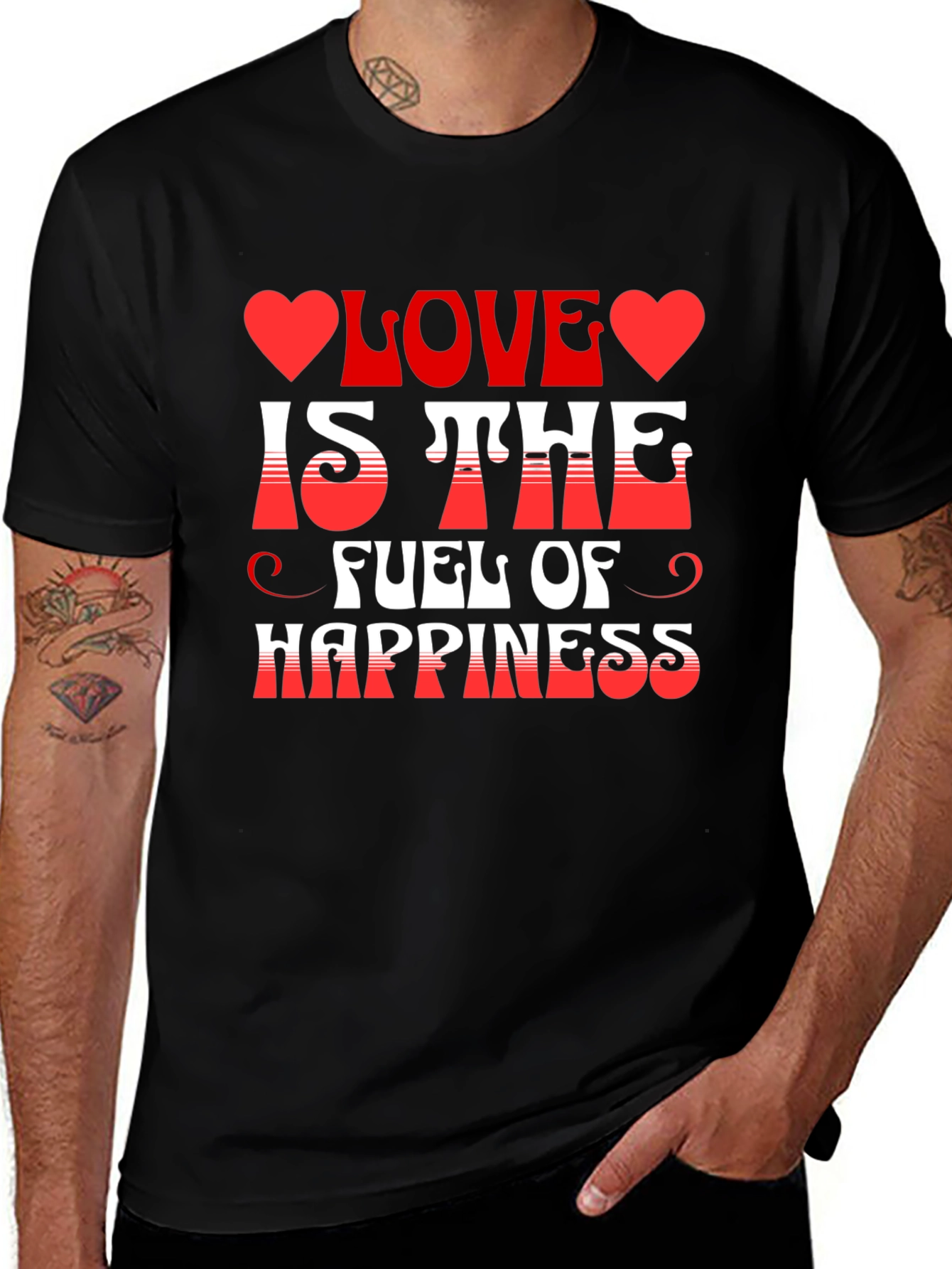 Love is the Fuel of Happiness Graphic Tee