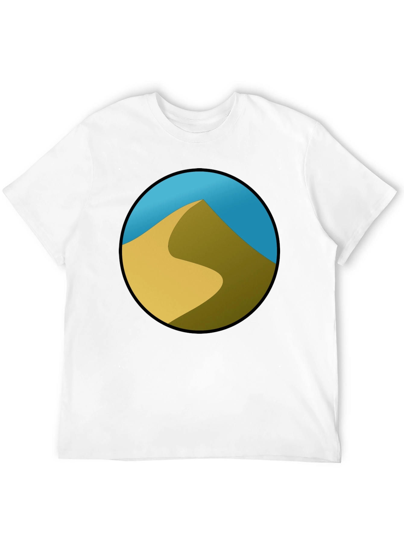 Desert Dune Graphic Black T-Shirt