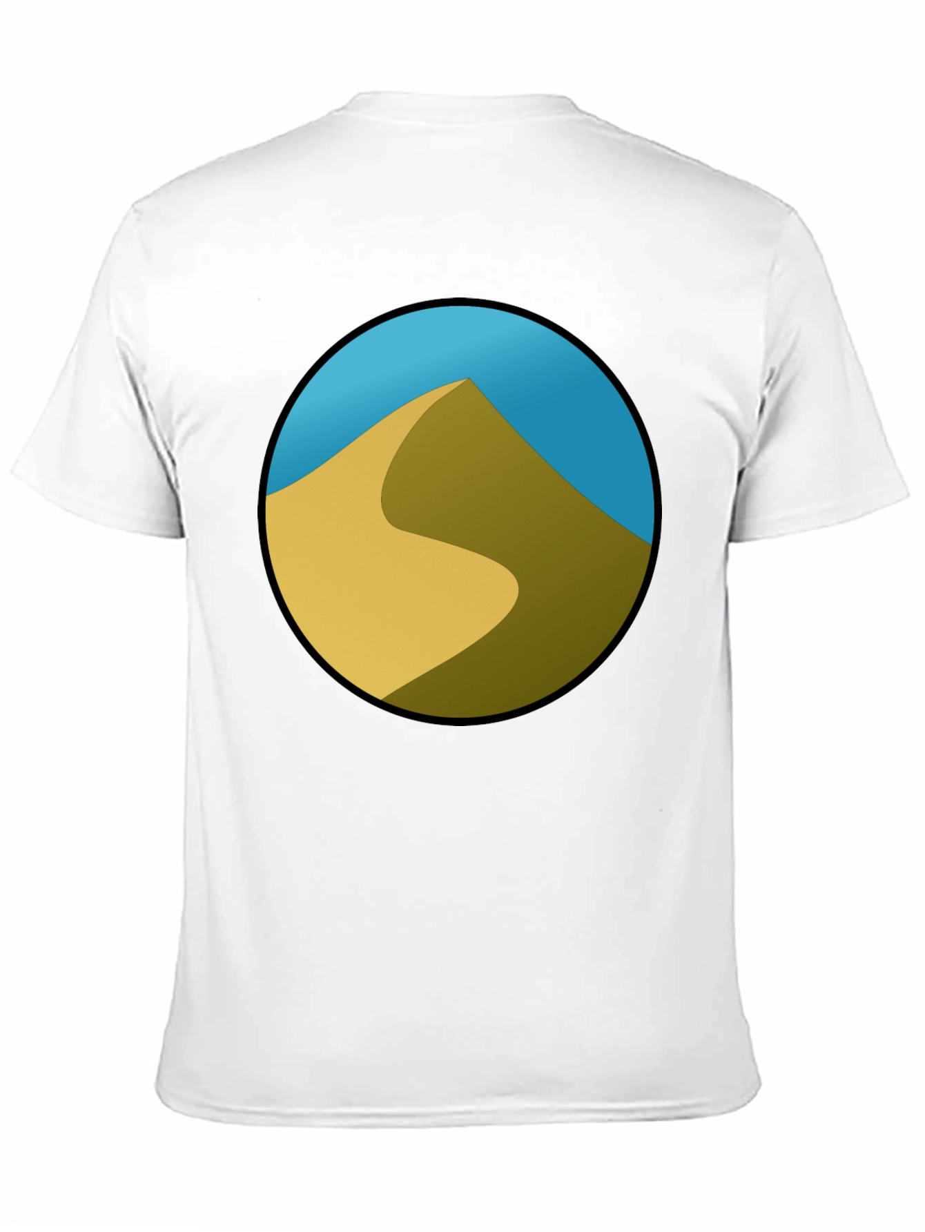 Desert Dune Graphic Black T-Shirt