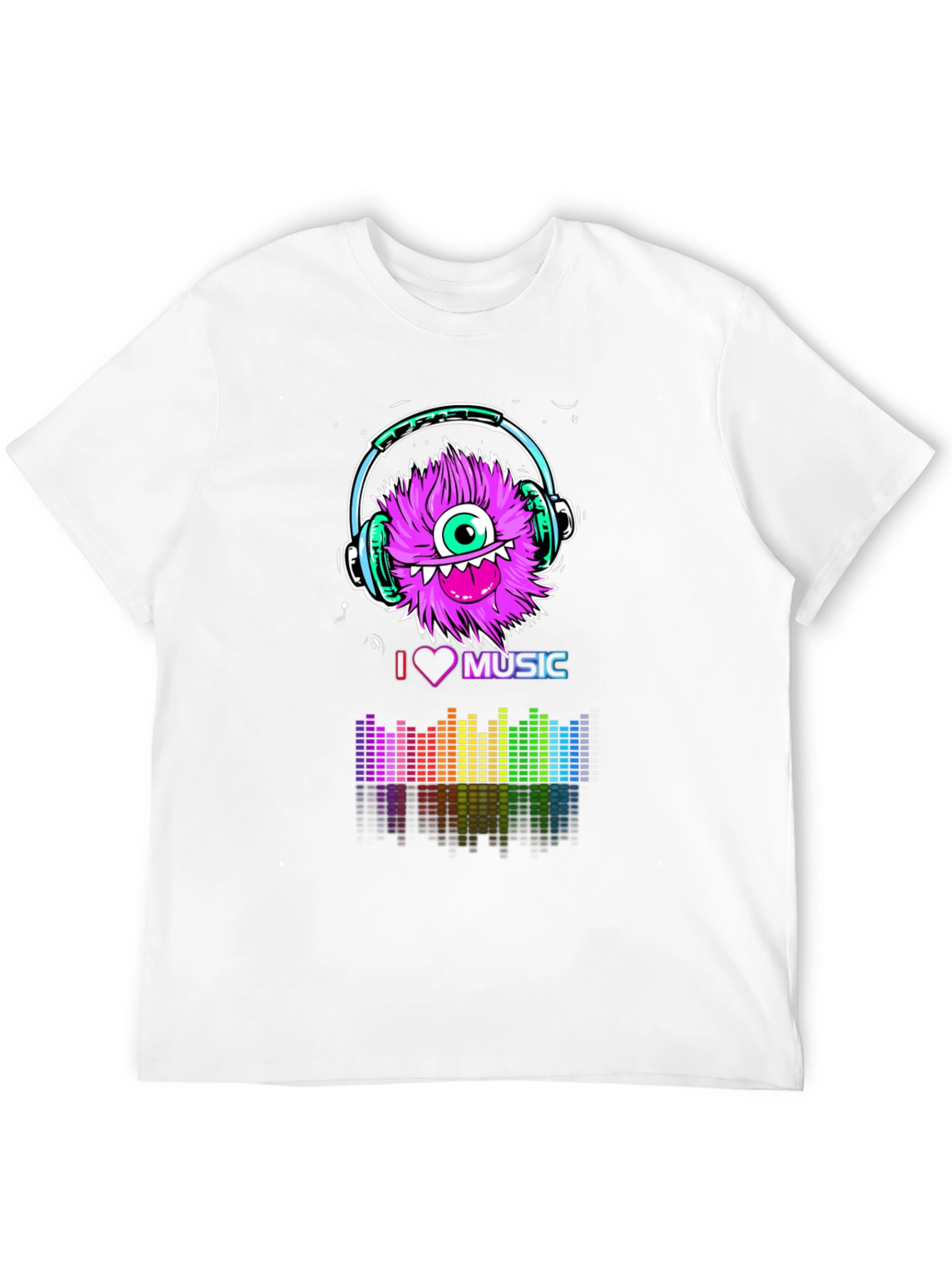 Monster Music Lover Graphic T-Shirt