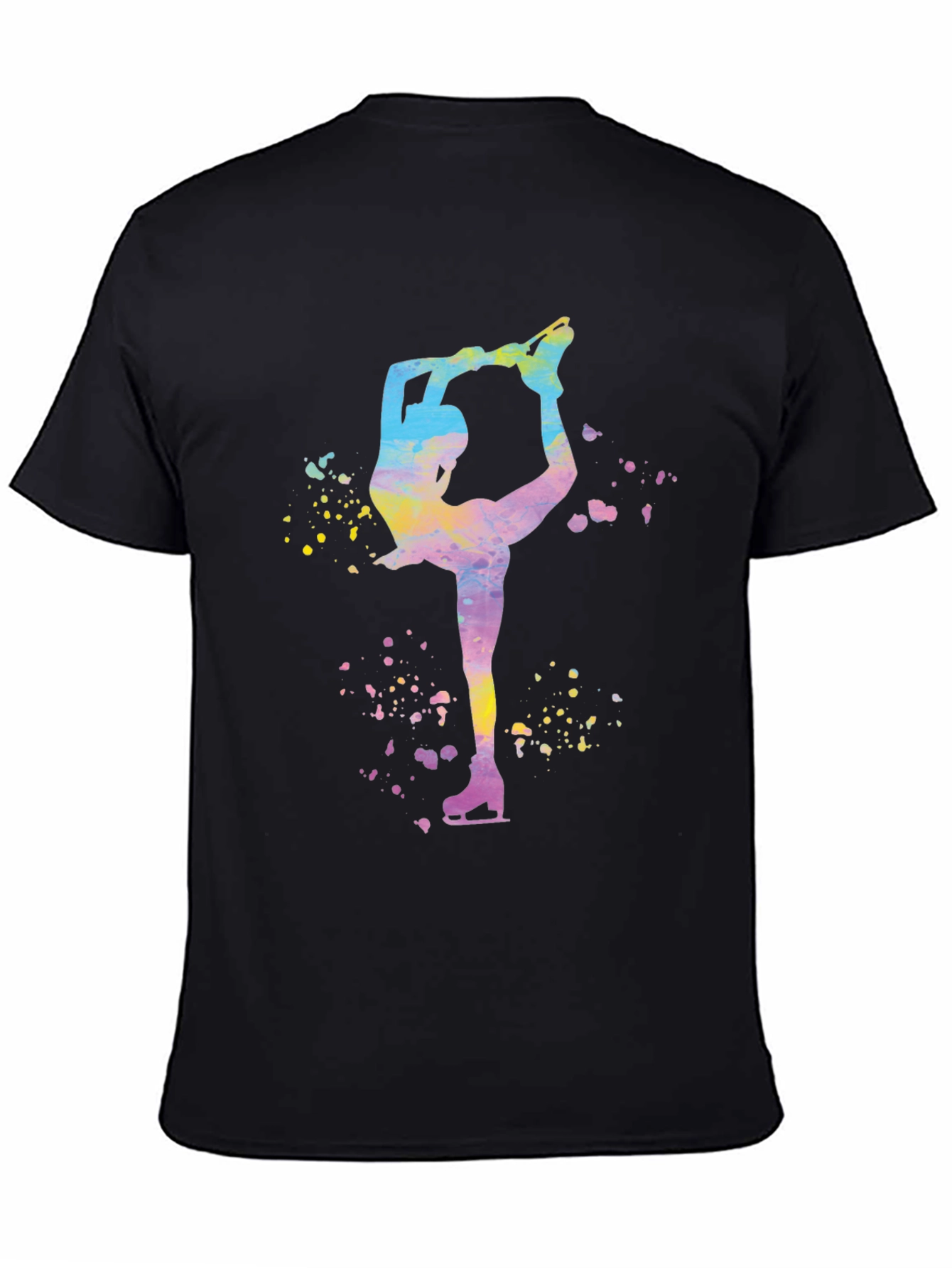 Figure Skater Graphic T-Shirt - Black