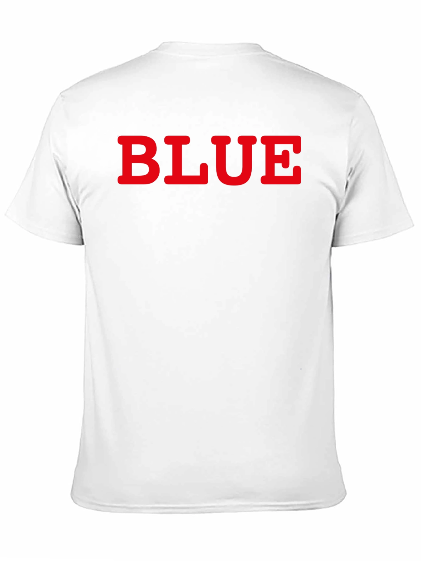 Mens Black Tee with BLUE Graphic Print