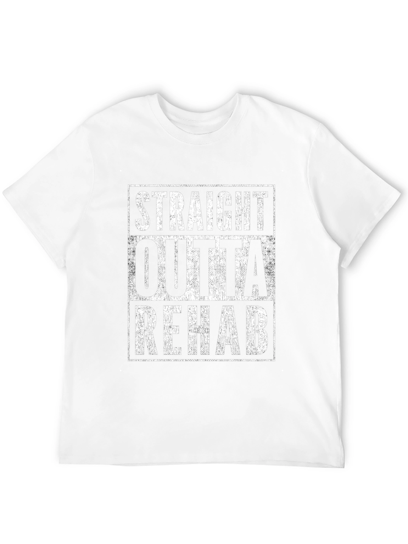 Straight Outta Rehab Graphic Tee - Black