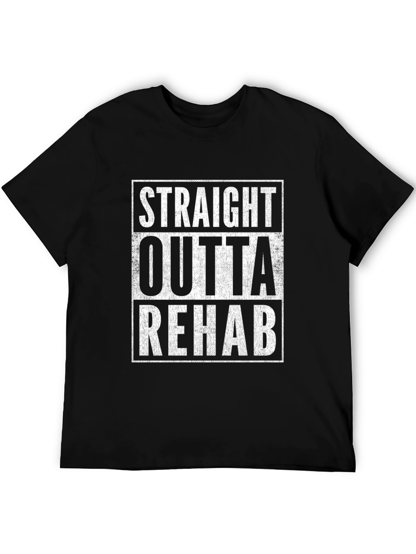 Straight Outta Rehab Graphic Tee - Black