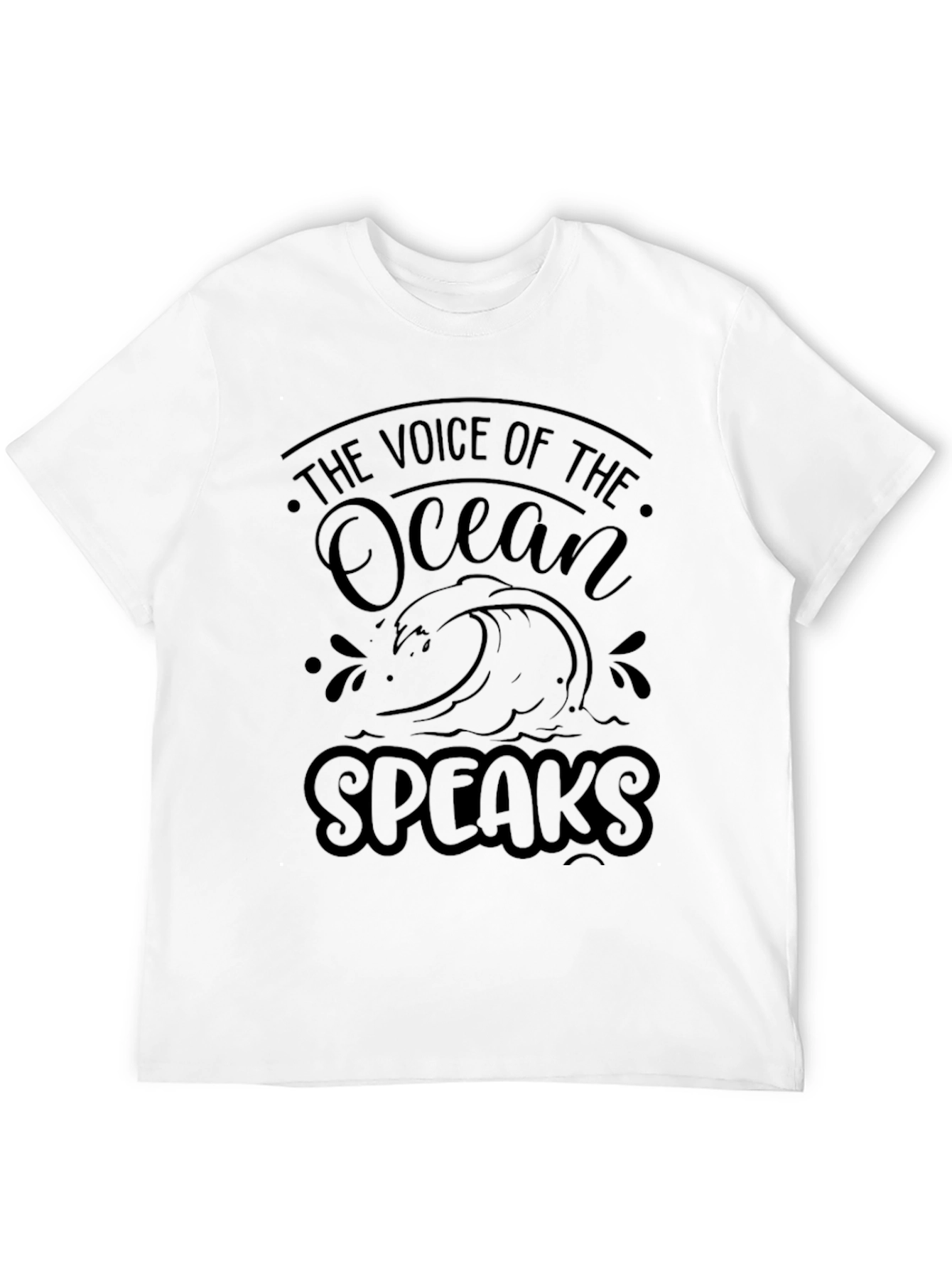 Ocean Voice Graphic T-Shirt - Black