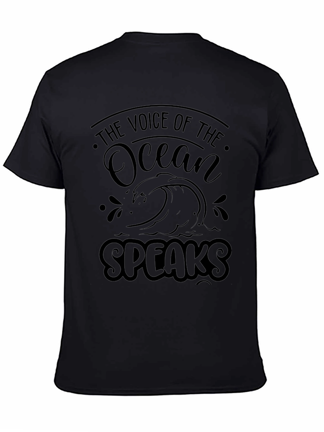 Ocean Voice Graphic T-Shirt - Black