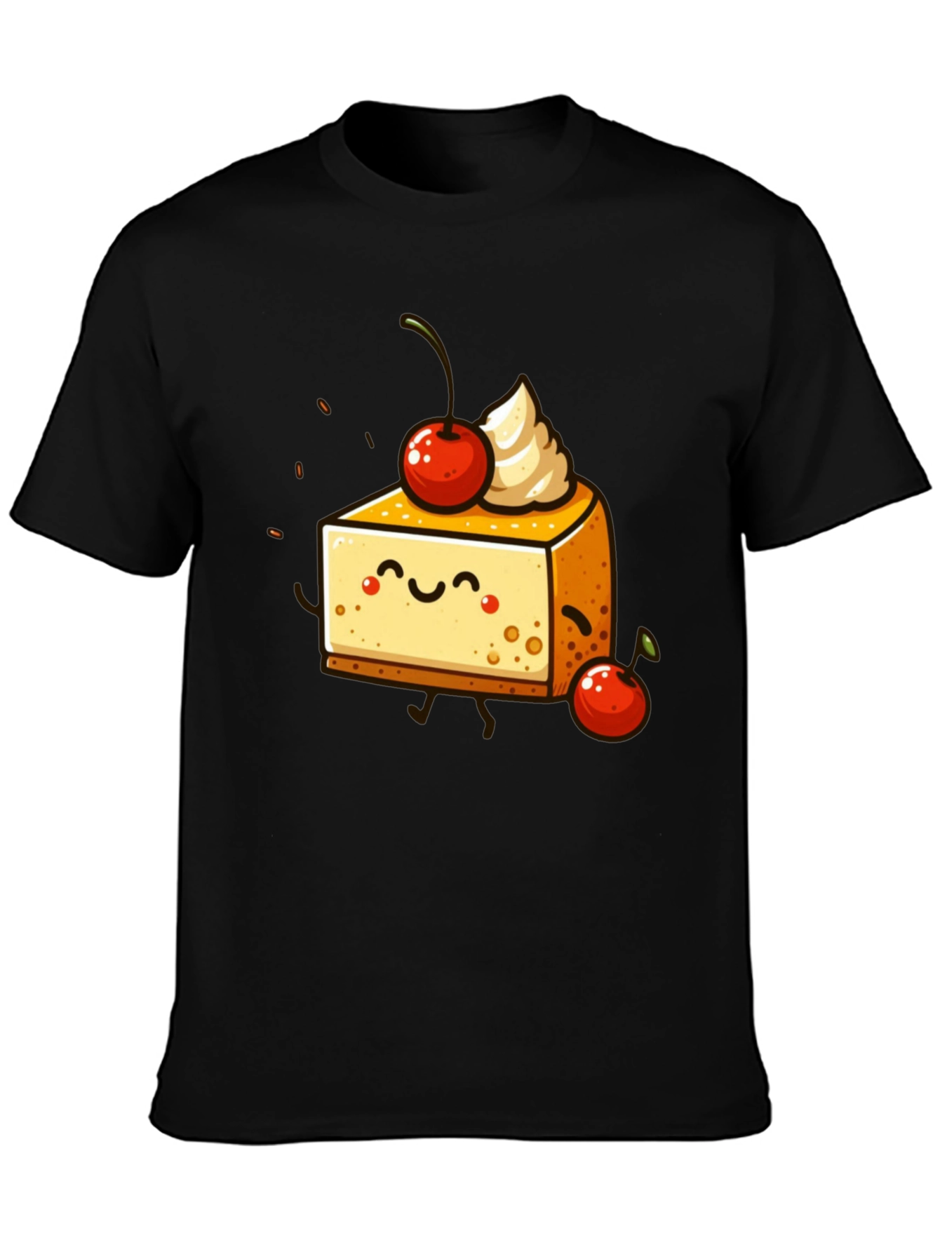 Cheesecake Dessert Graphic T-Shirt - Cute Foodie Tee