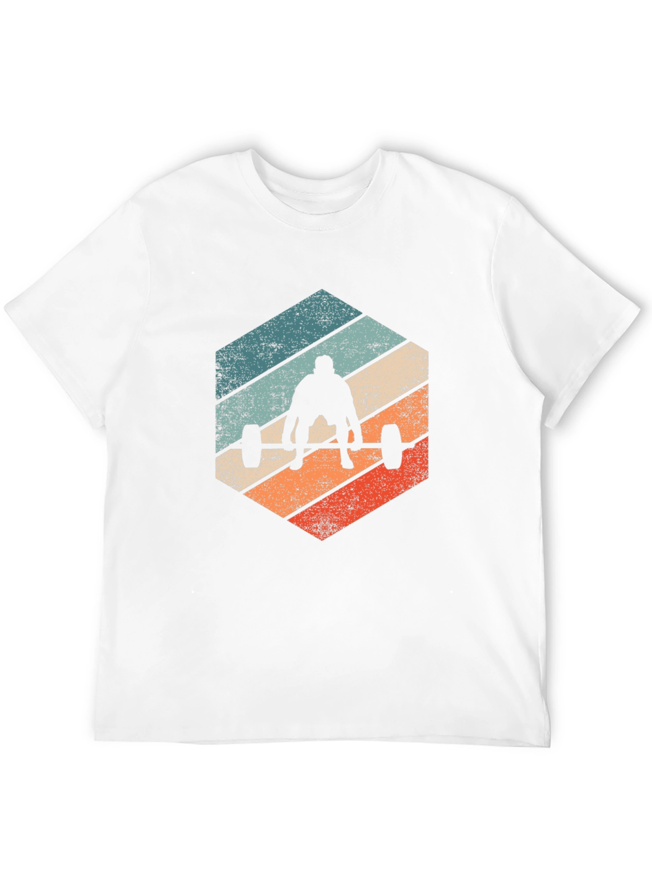 Retro Weightlifting T-Shirt - Black