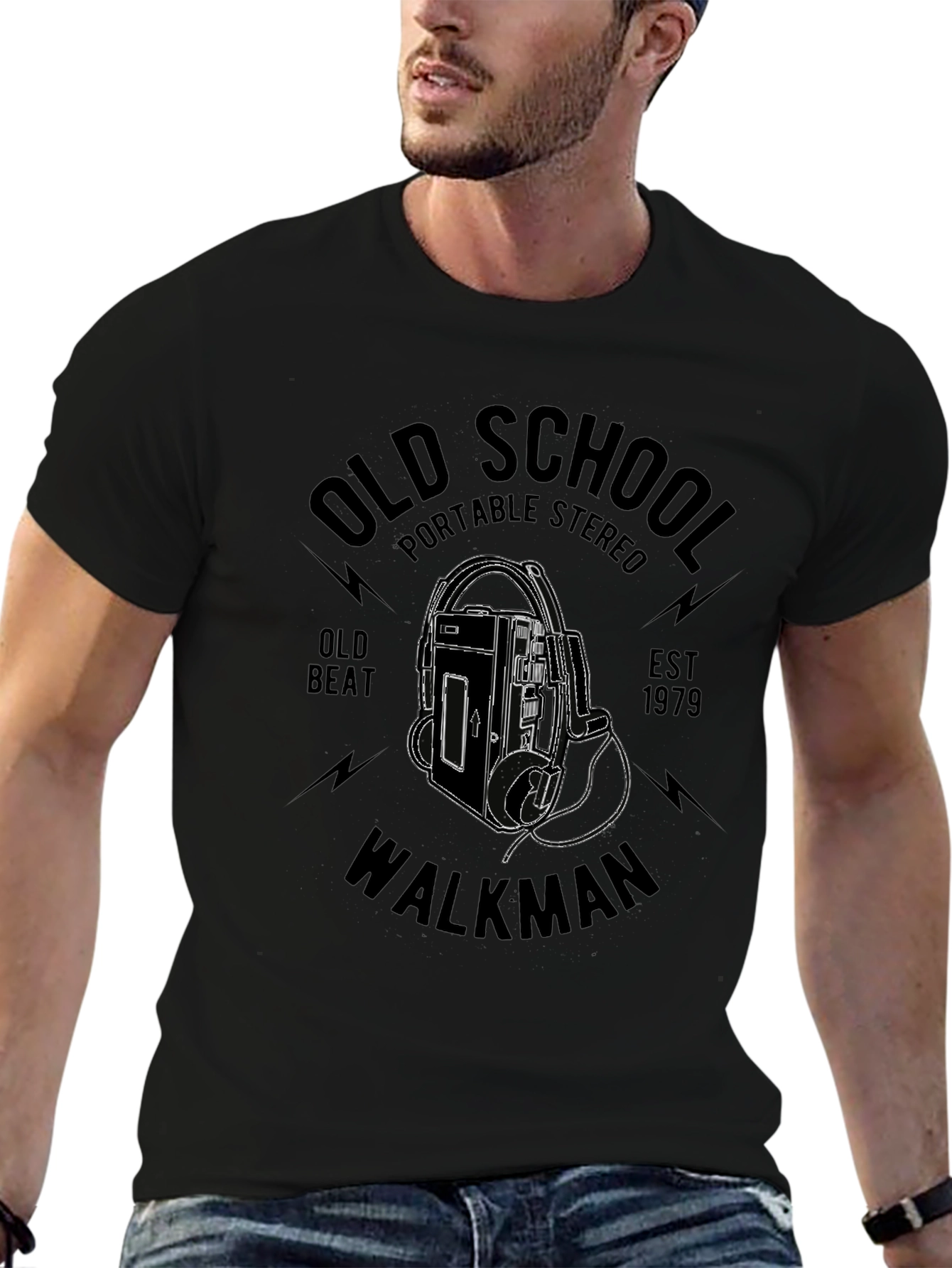 Retro Old School Walkman Graphic T-Shirt