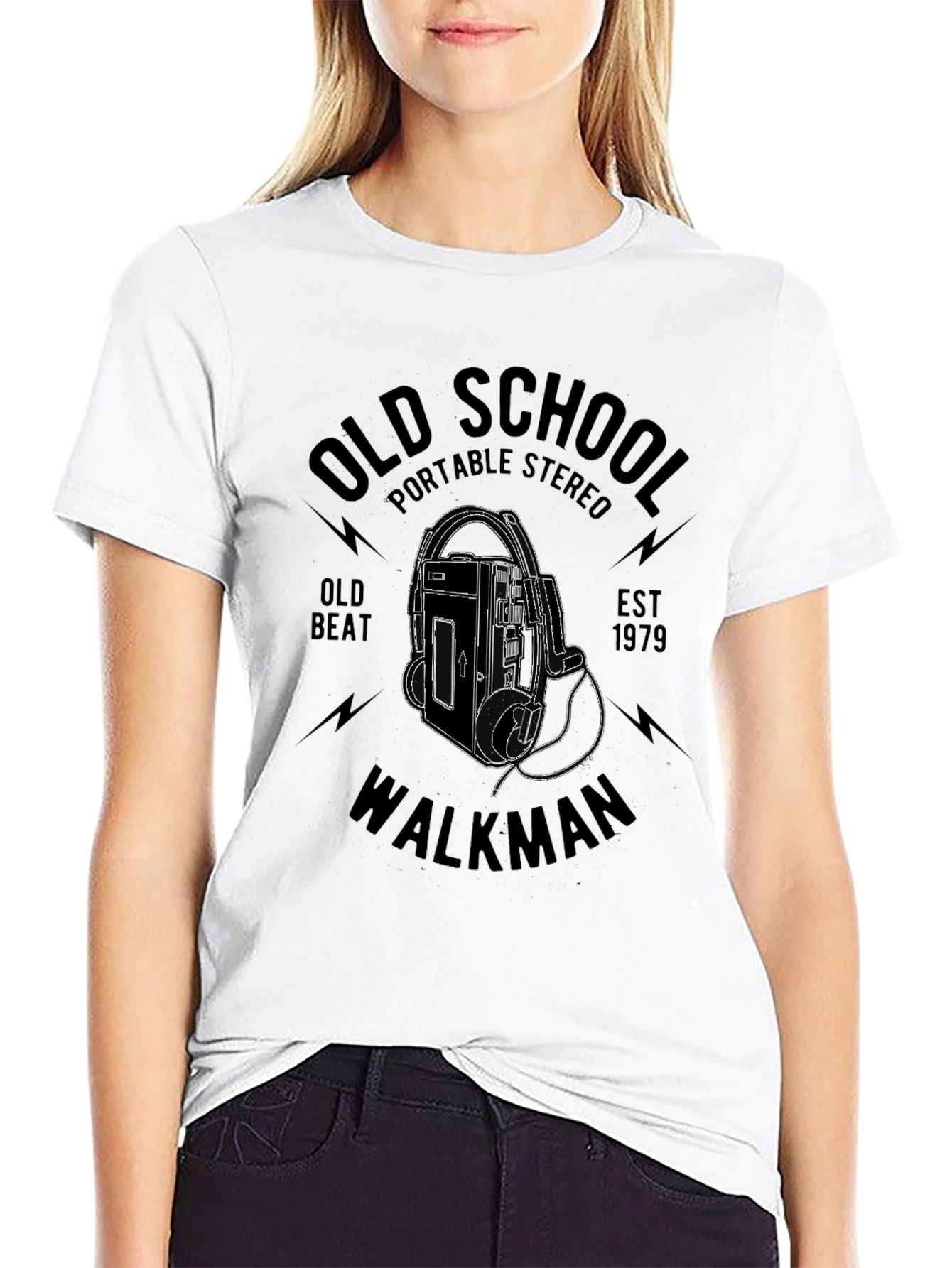 Retro Old School Walkman Graphic T-Shirt
