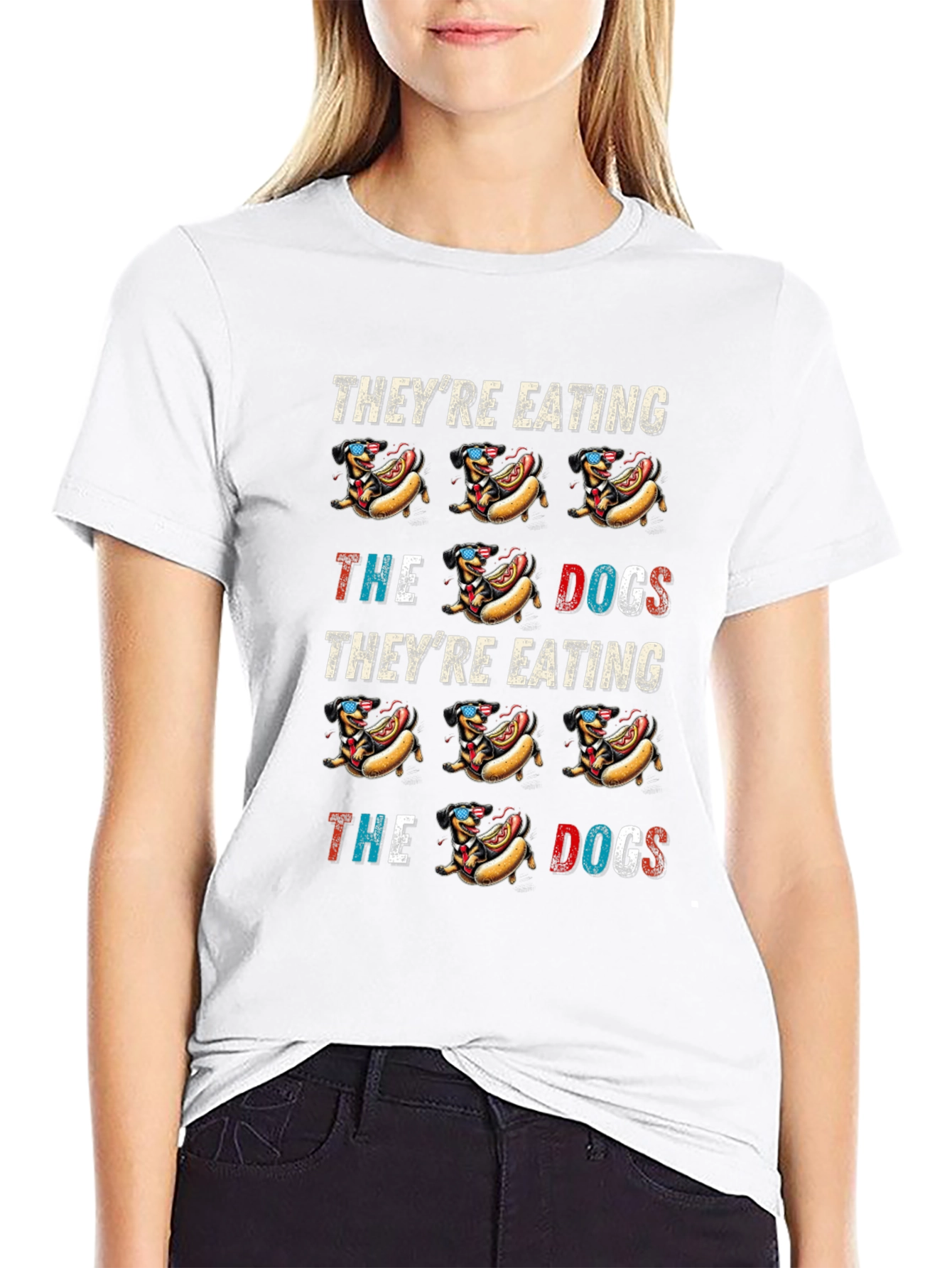 Theyre Eating the Dogs Hot Dog T-Shirt