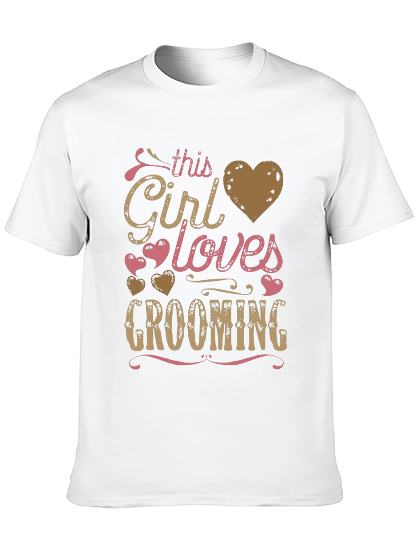 Girl Loves Grooming T-Shirt - Black Graphic Tee