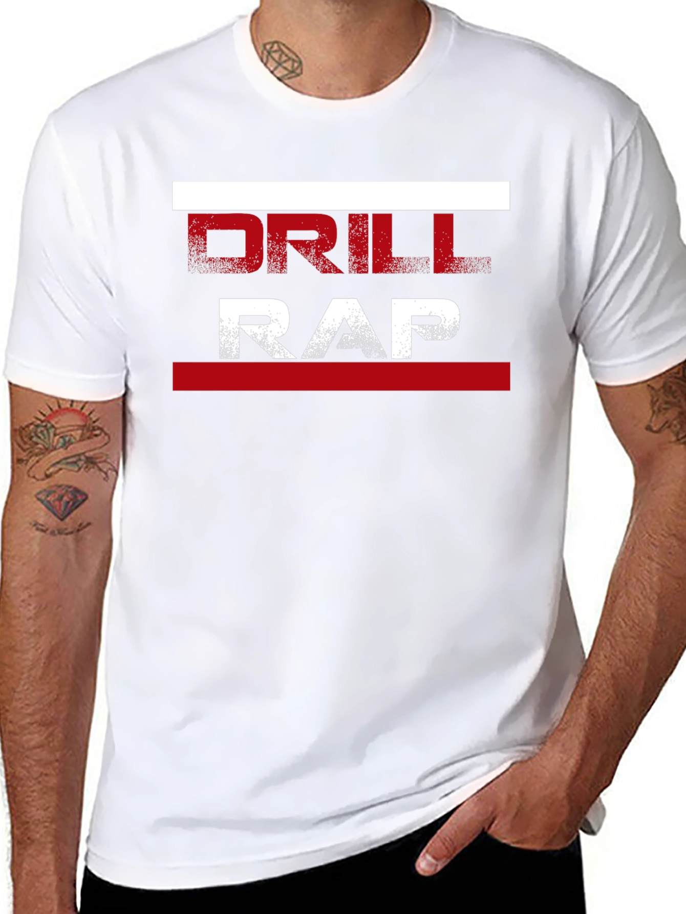 Drill Rap Graphic T-Shirt - Stylish Urban Streetwear