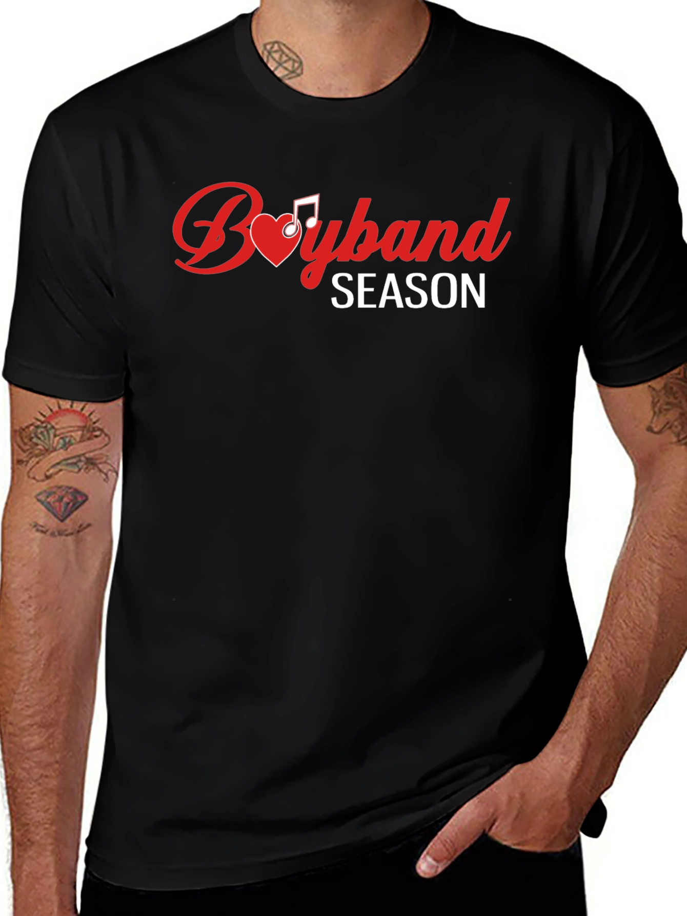 Boyband Season Black T-Shirt