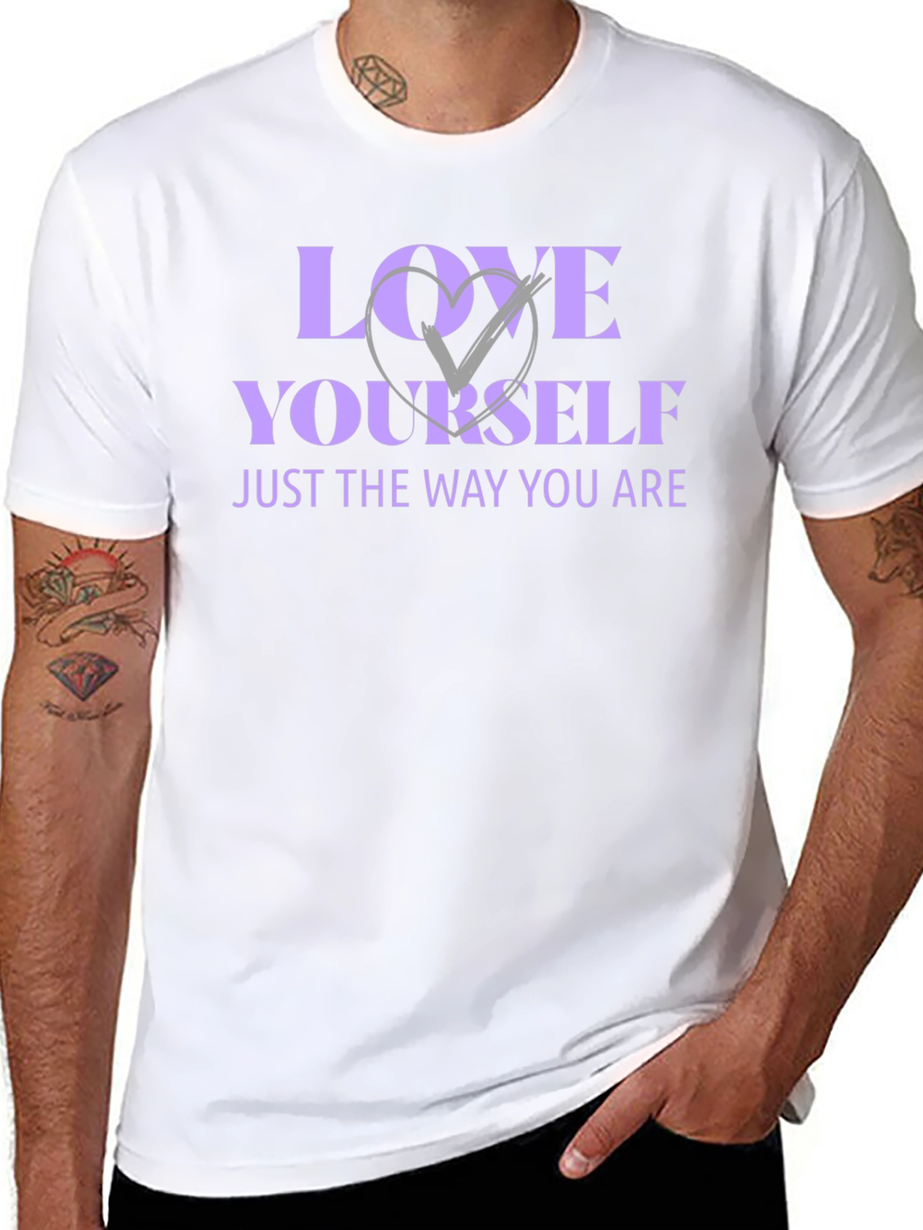 Love Yourself Black Graphic T-Shirt
