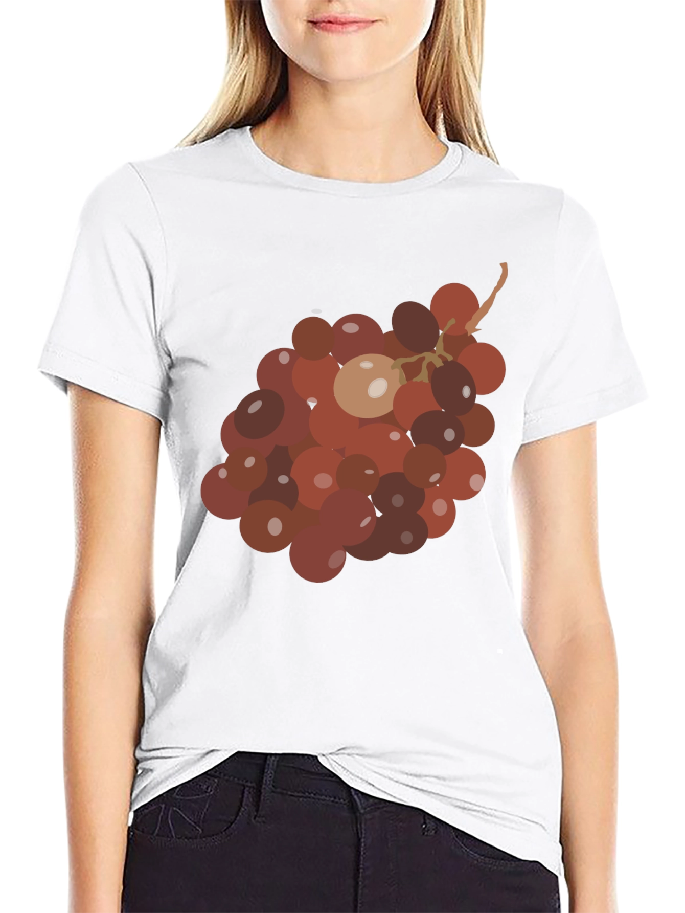 Grapes Graphic Tee - Unique Fruit Design