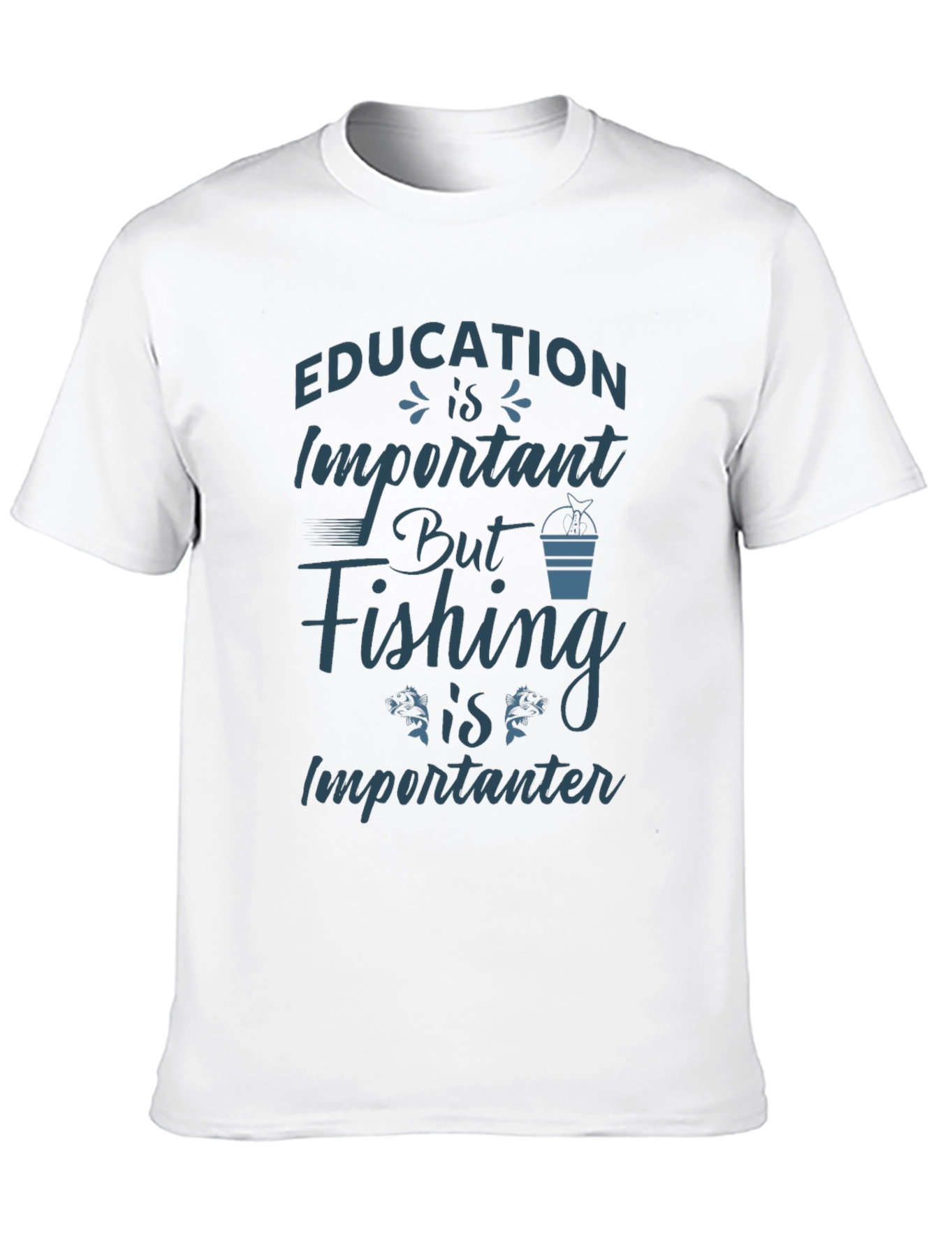 Funny Fishing T-Shirt: Education is Importanter