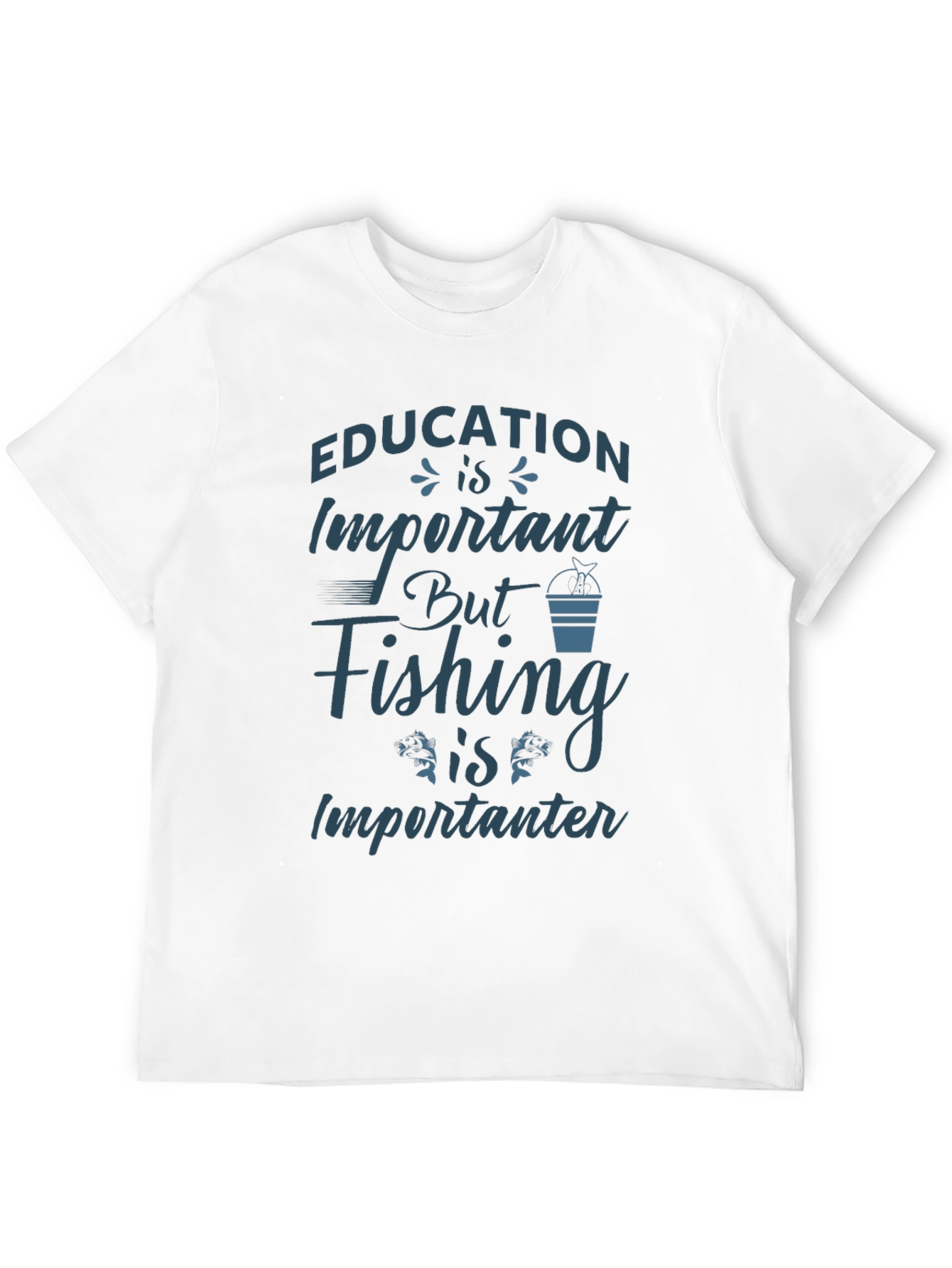 Funny Fishing T-Shirt: Education is Importanter