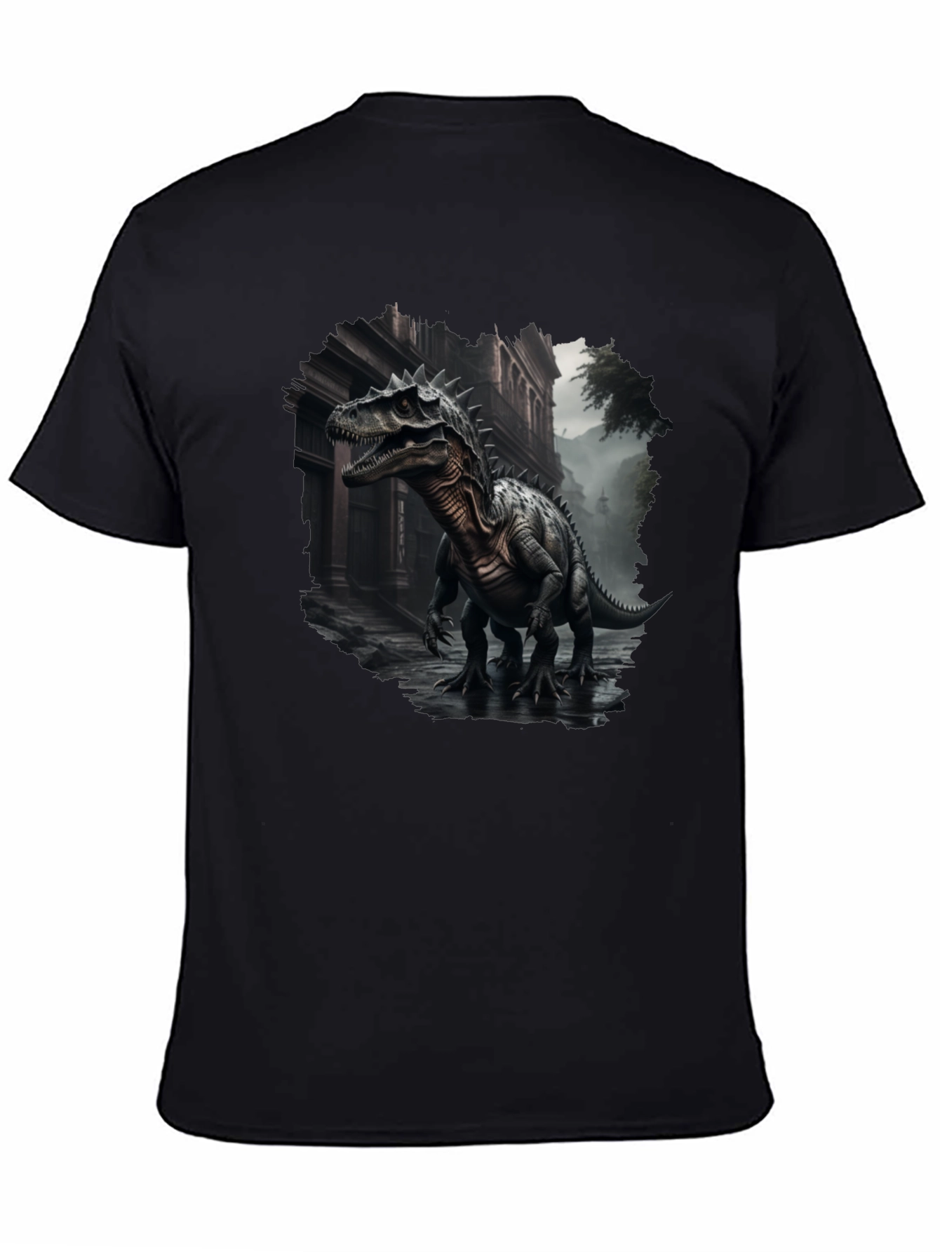 Dinosaur Urban T-Shirt - Black Graphic Tee
