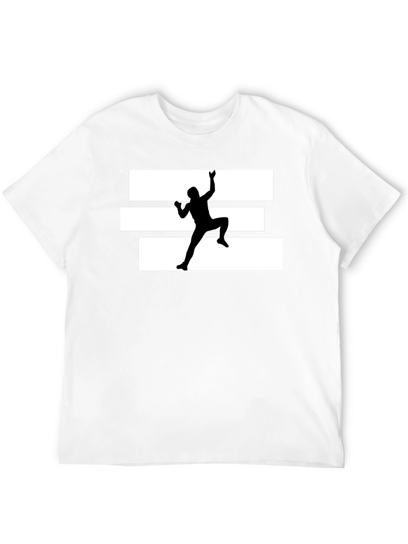 Climbing Silhouette Graphic Tee - Black