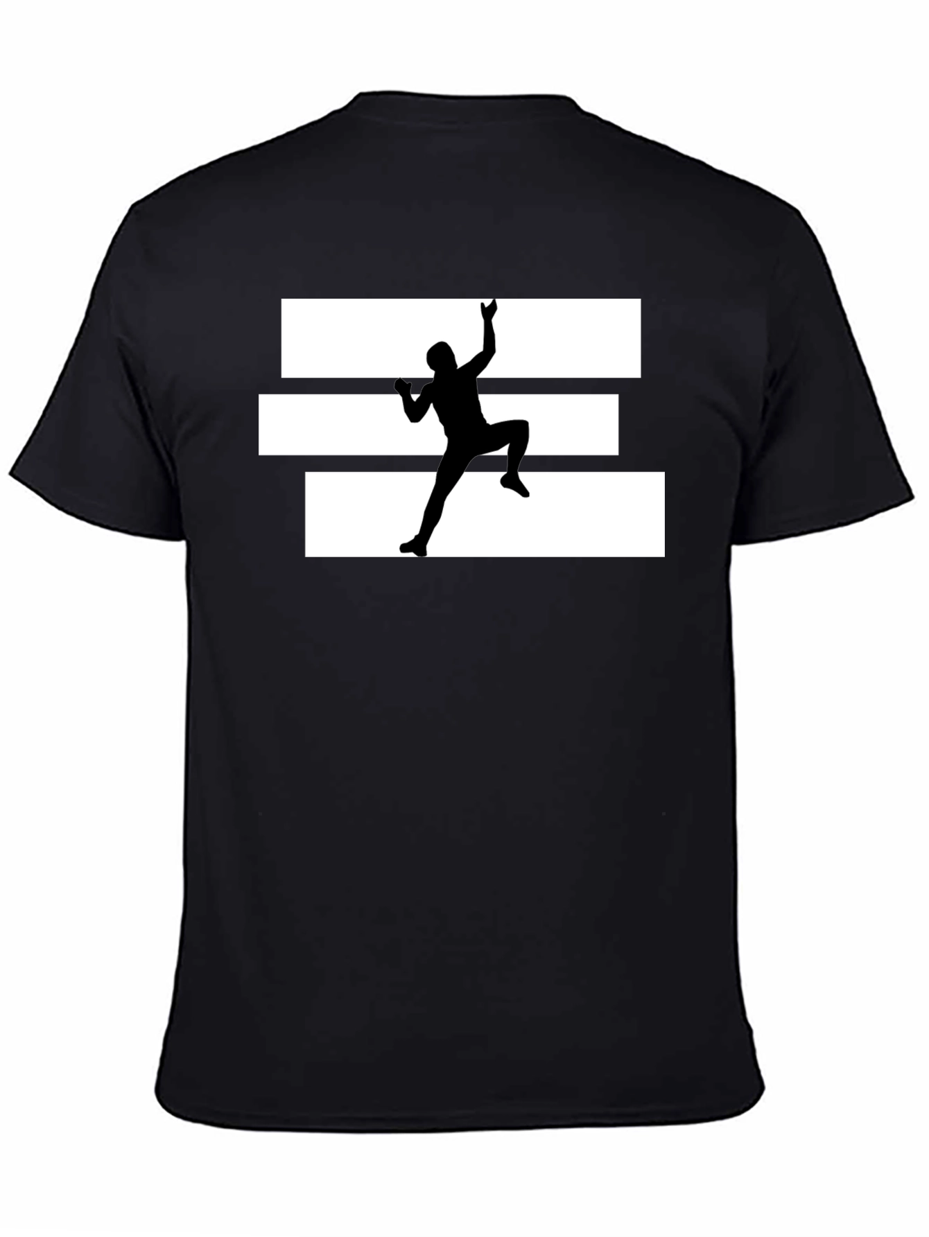 Climbing Silhouette Graphic Tee - Black