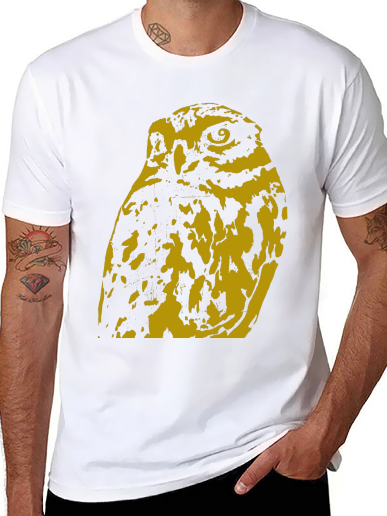 Owl Graphic T-Shirt - Unique Bird Design