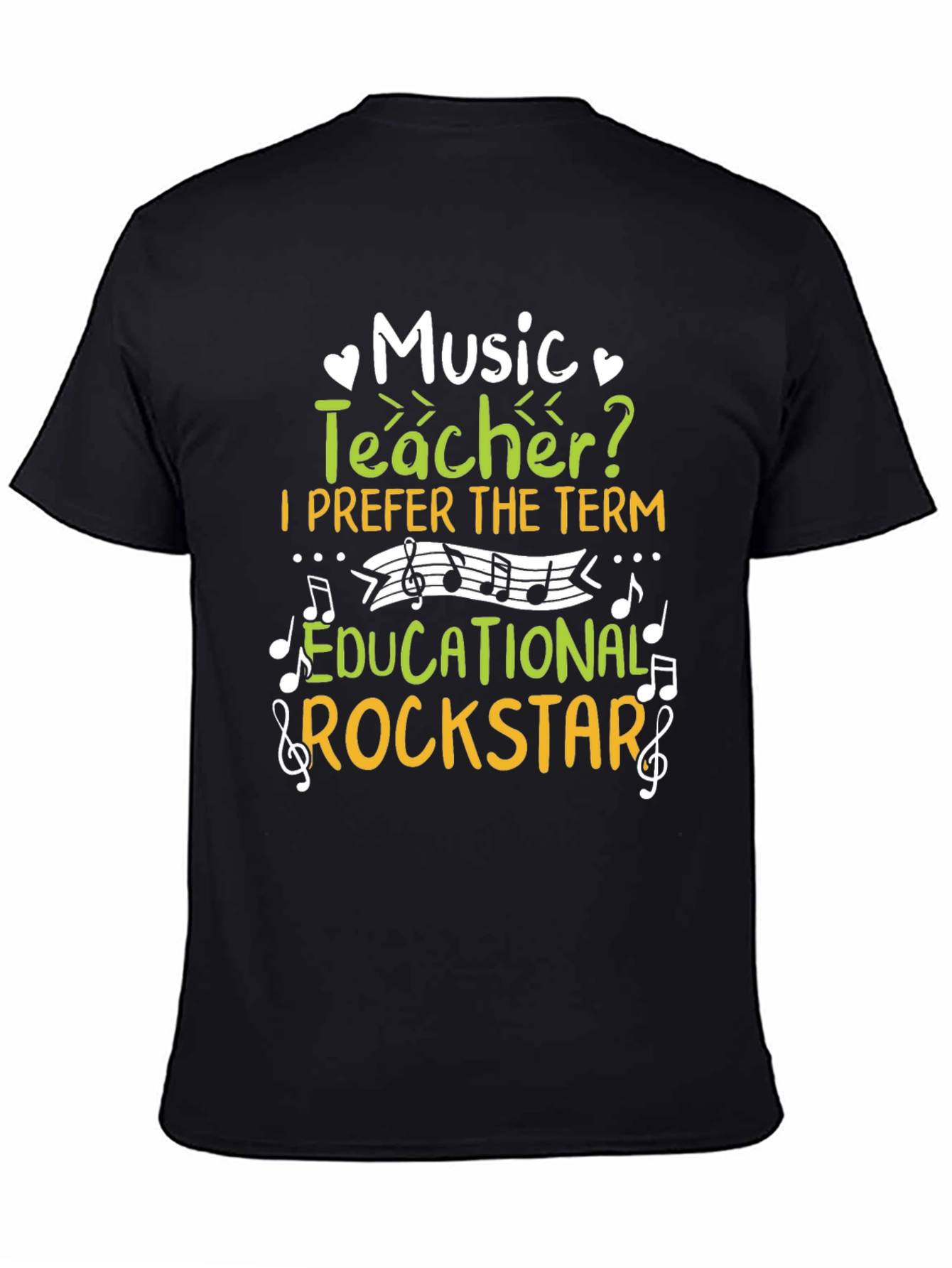 Music Teacher Educational Rockstar Graphic T-Shirt