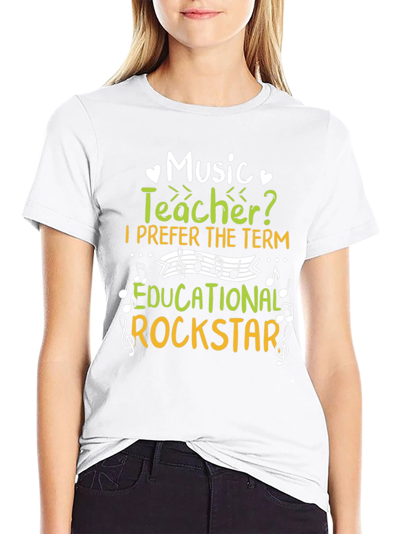 Music Teacher Educational Rockstar Graphic T-Shirt