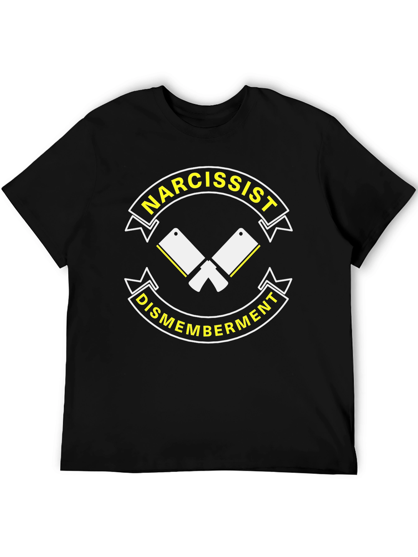 Narcissist Dismemberment Black Graphic T-Shirt