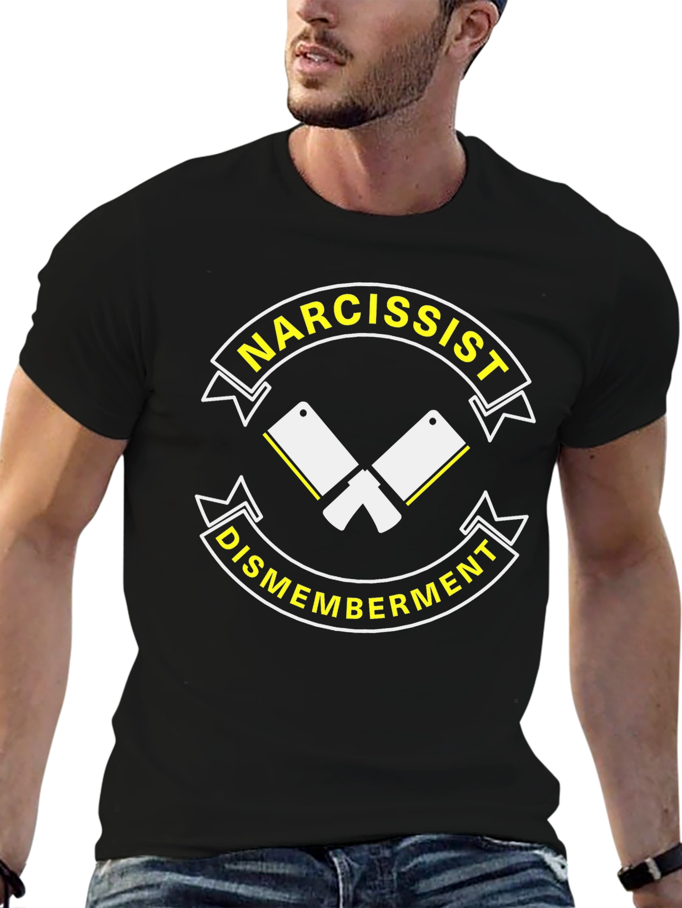 Narcissist Dismemberment Black Graphic T-Shirt