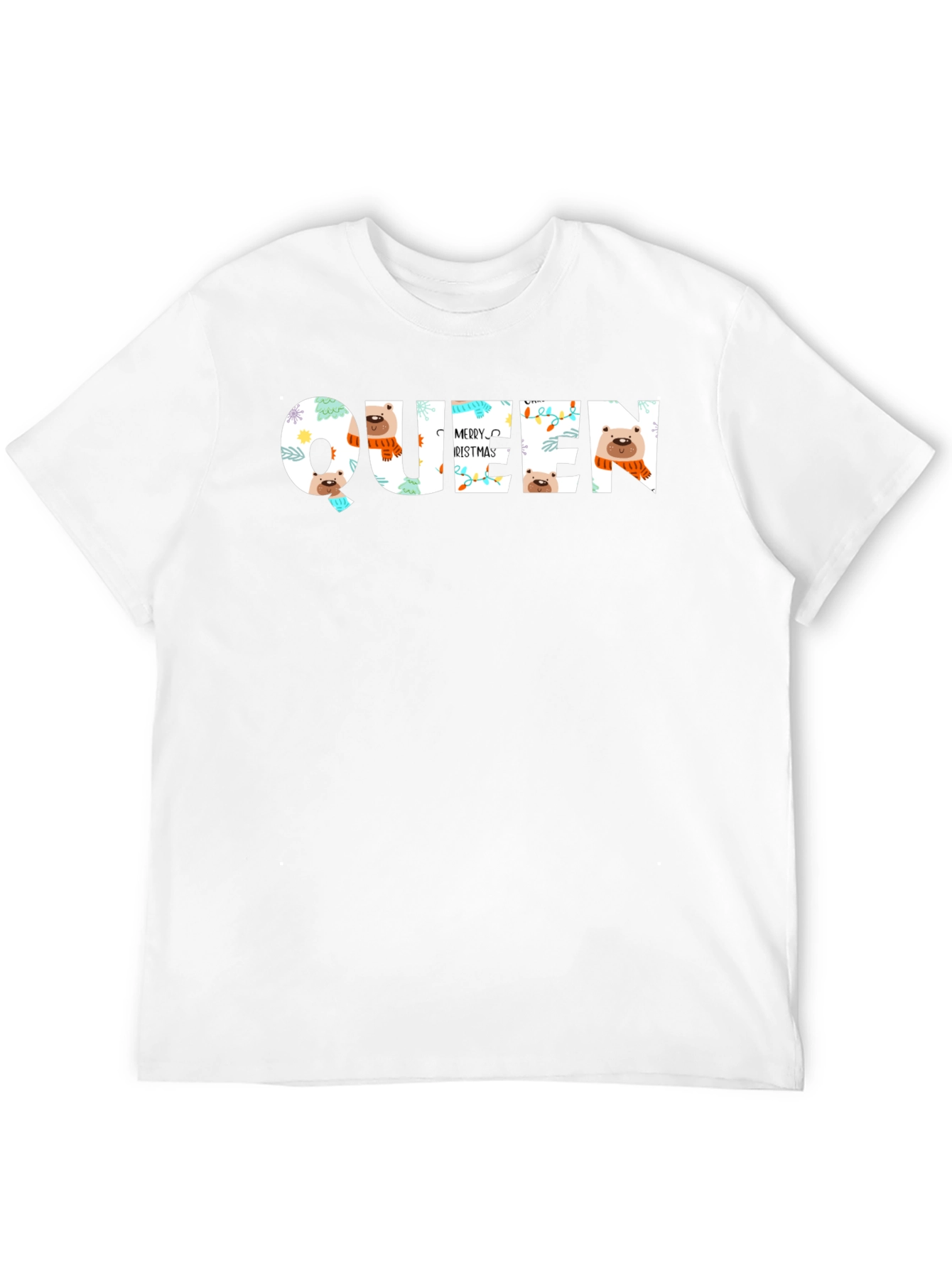 Queen Merry Christmas Graphic T-Shirt