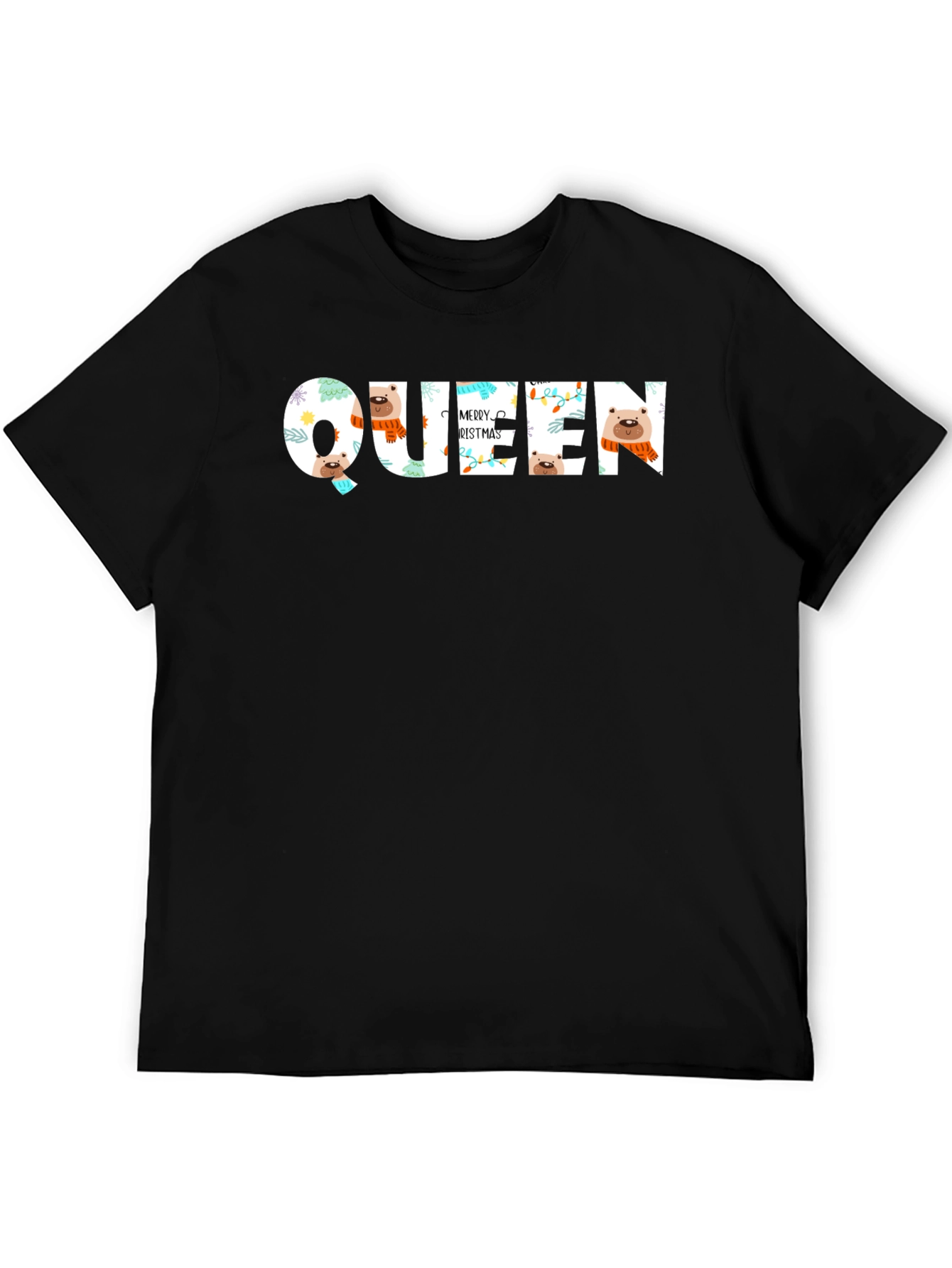 Queen Merry Christmas Graphic T-Shirt