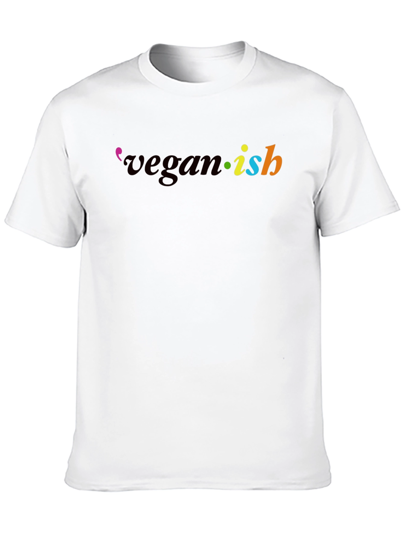Vegan-ish Graphic T-Shirt - Black Casual Tee