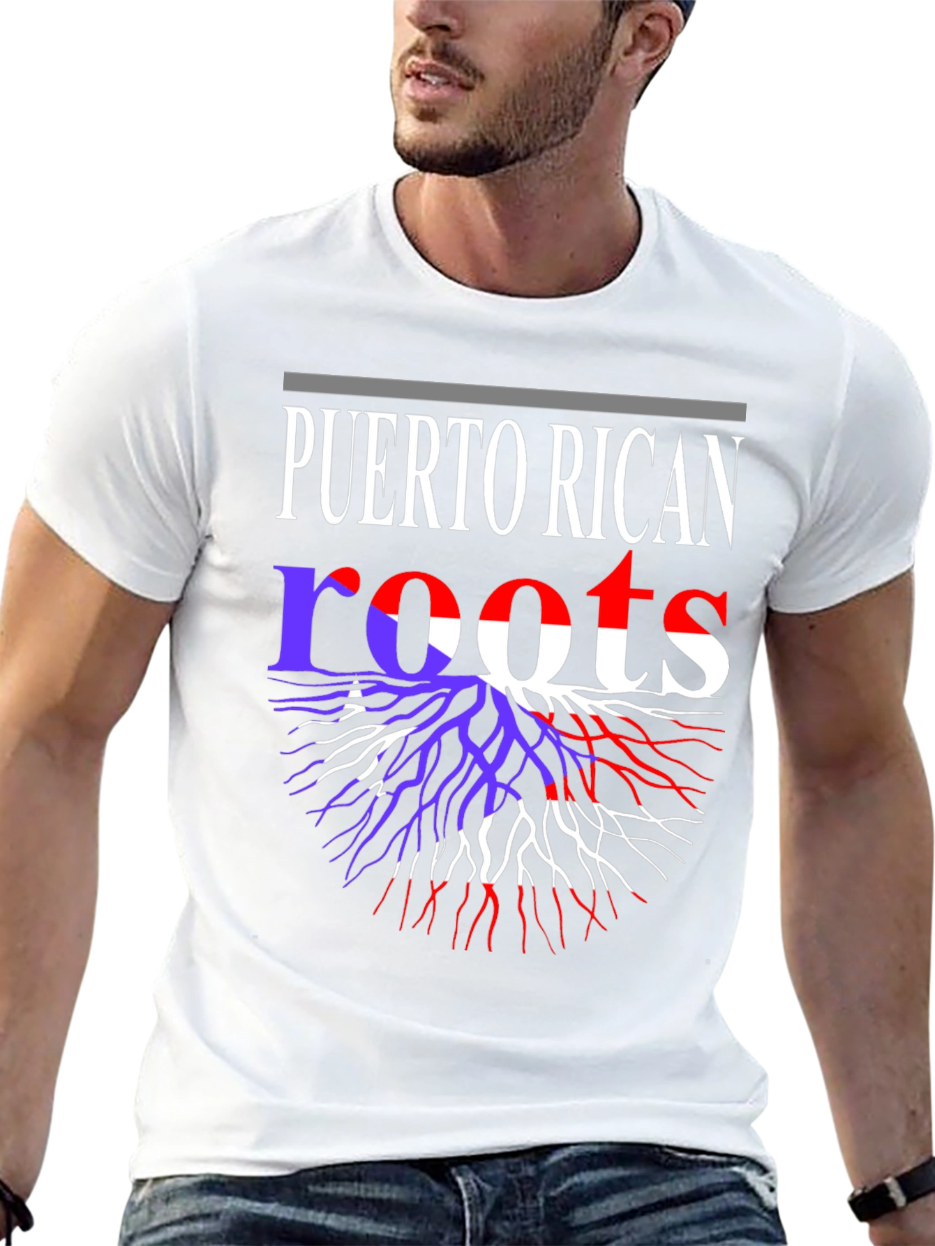 Puerto Rican Roots Black T-Shirt