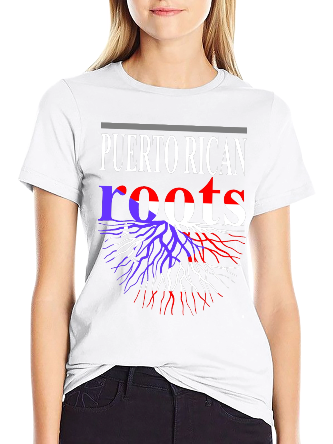 Puerto Rican Roots Black T-Shirt