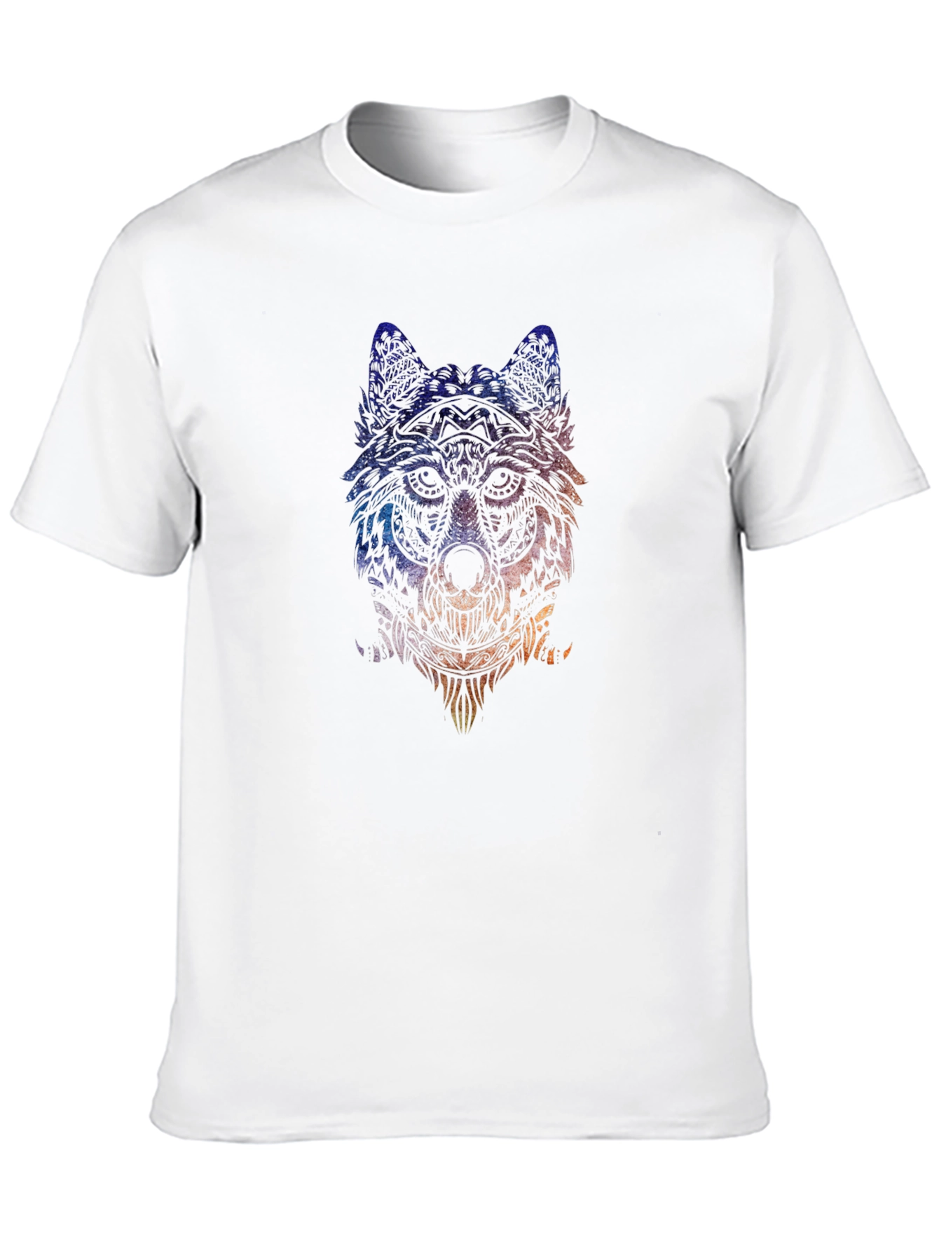 Wolf Graphic Tee - Artistic Animal Print T-Shirt
