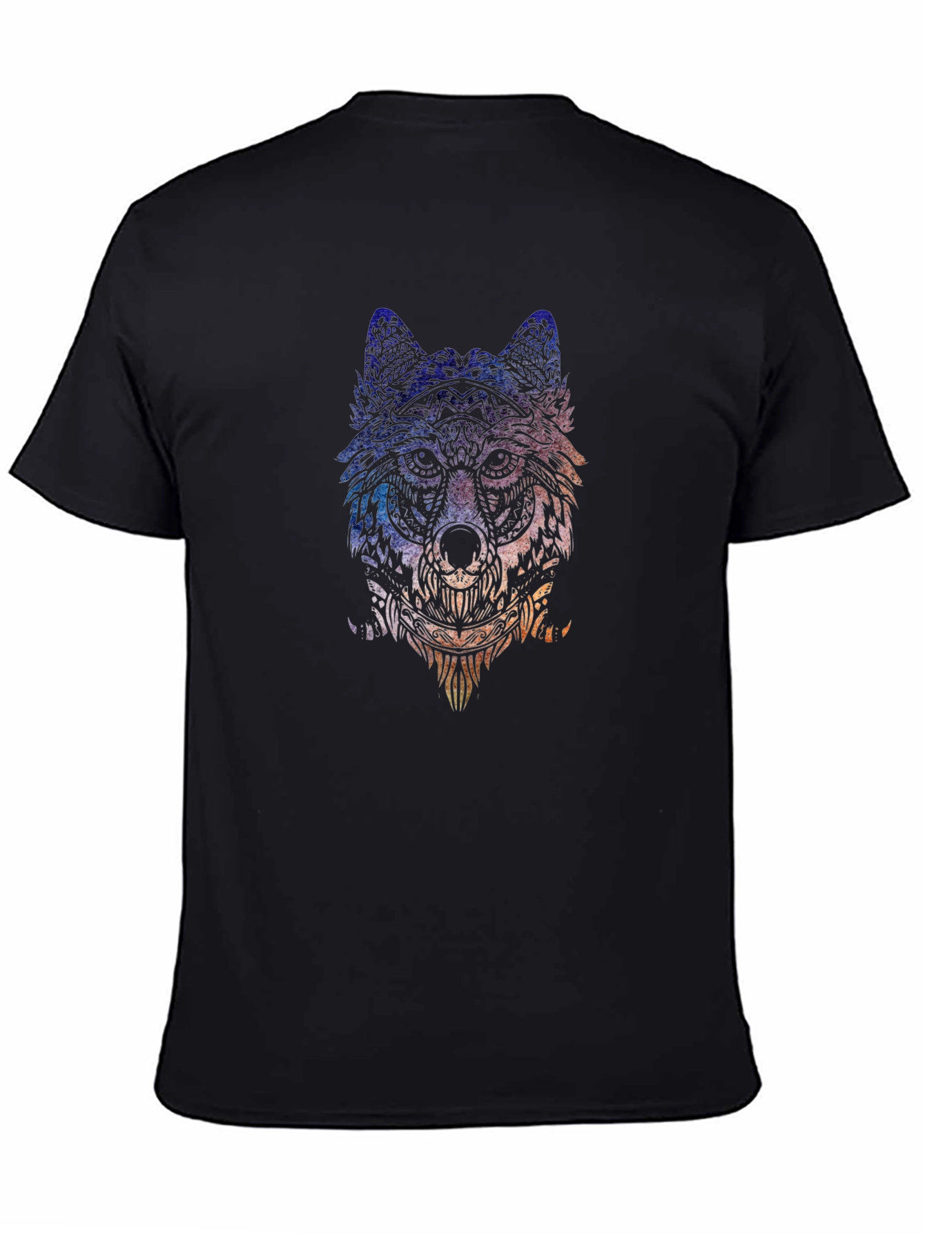 Wolf Graphic Tee - Artistic Animal Print T-Shirt
