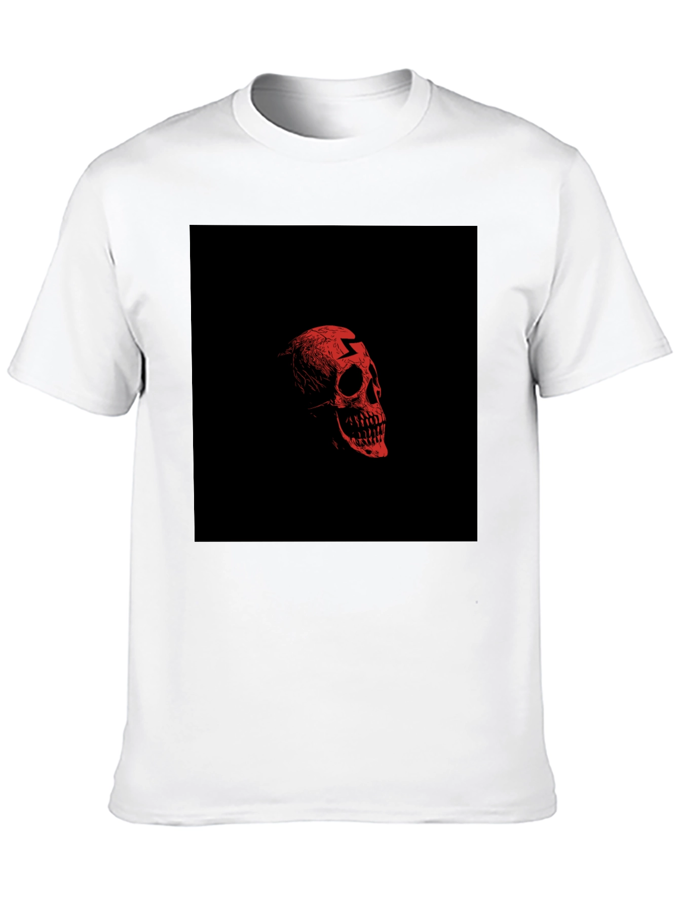 Edgy Skull Graphic Black T-Shirt for Men