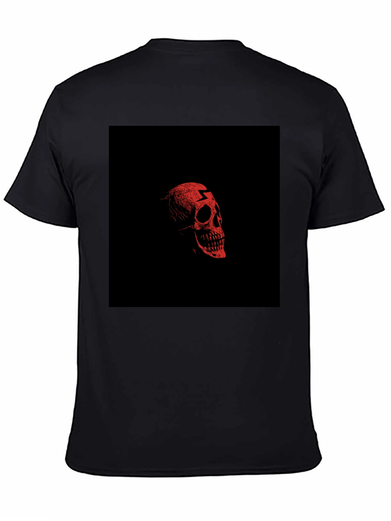Edgy Skull Graphic Black T-Shirt for Men