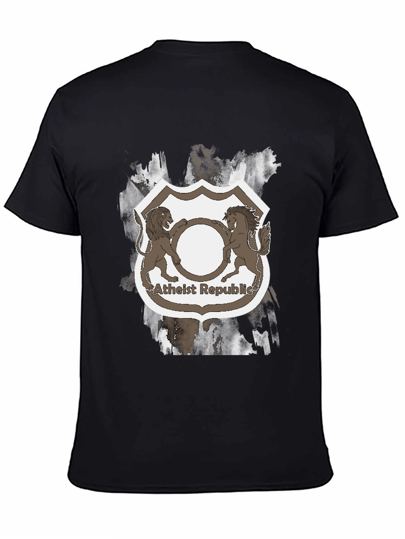 Atheist Republic Lion & Horse Crest Graphic Tee