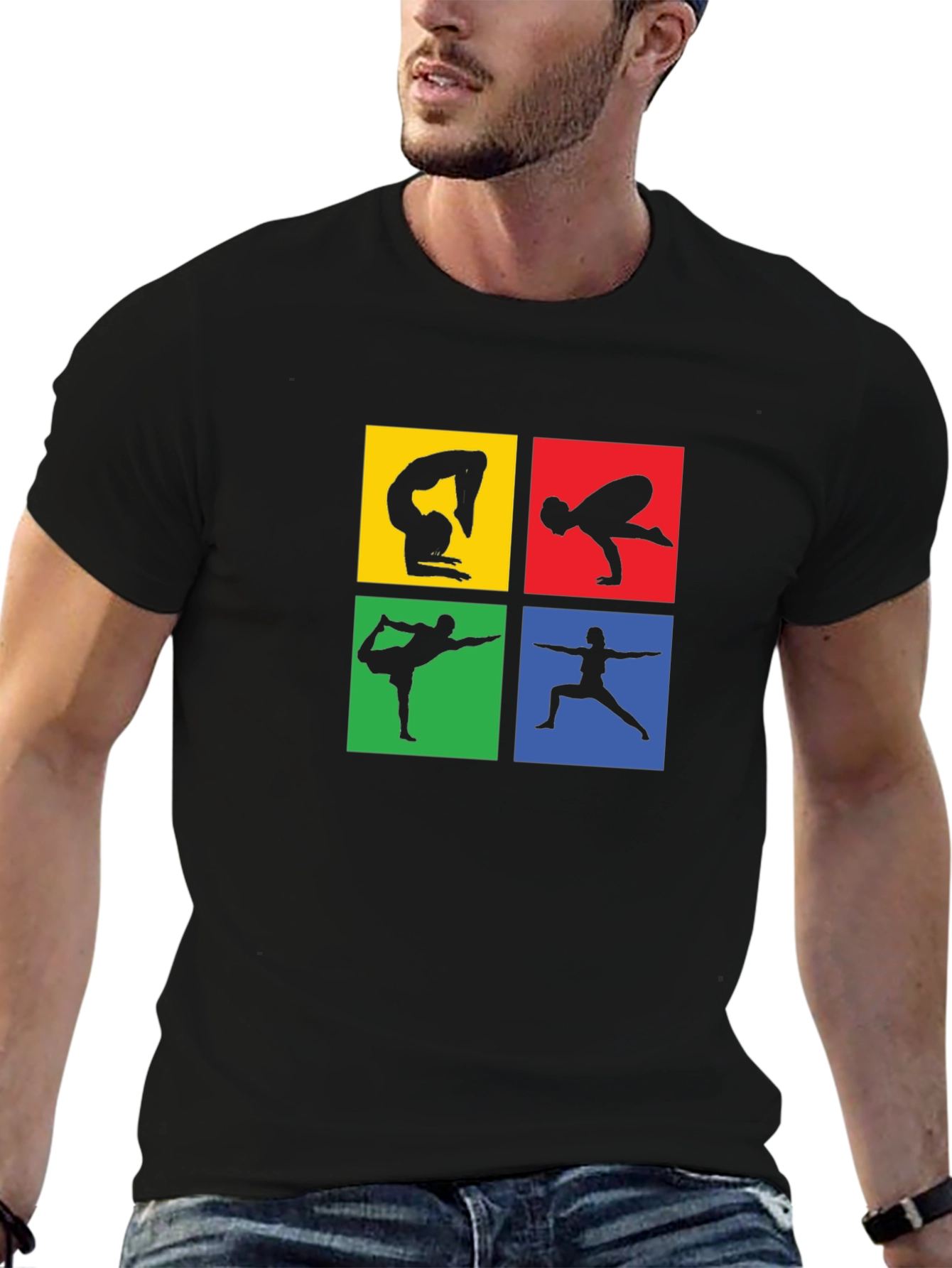 Yoga Pose Graphic T-Shirt