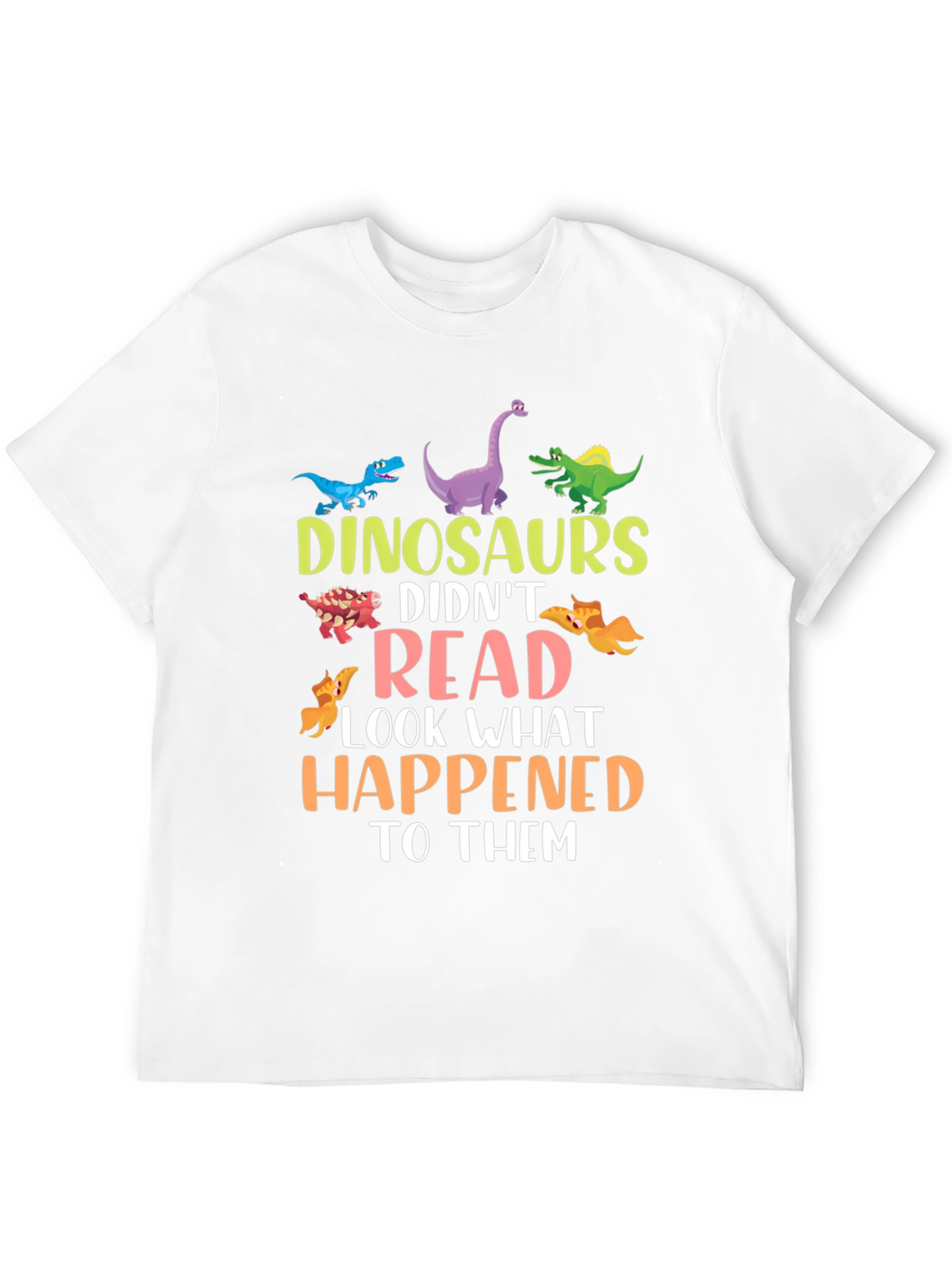 Dinosaurs Didnt Read Funny T-Shirt
