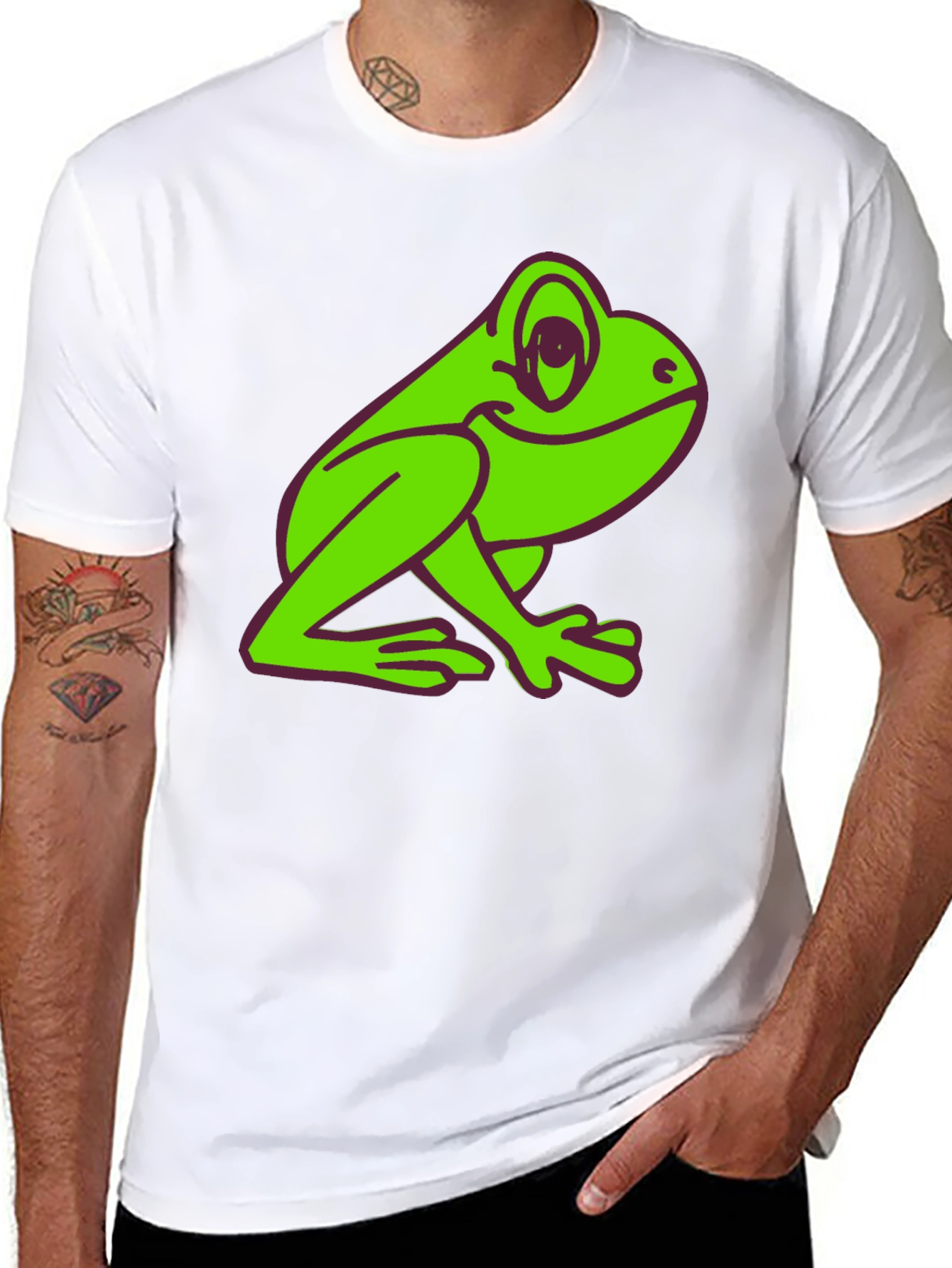 Fun Frog Graphic Tee - Black T-Shirt