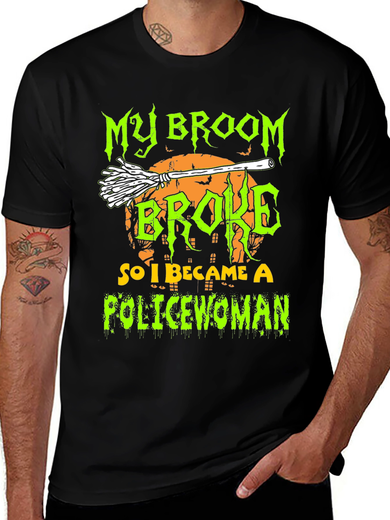 My Broom Broke So I Became A Policewoman T-Shirt