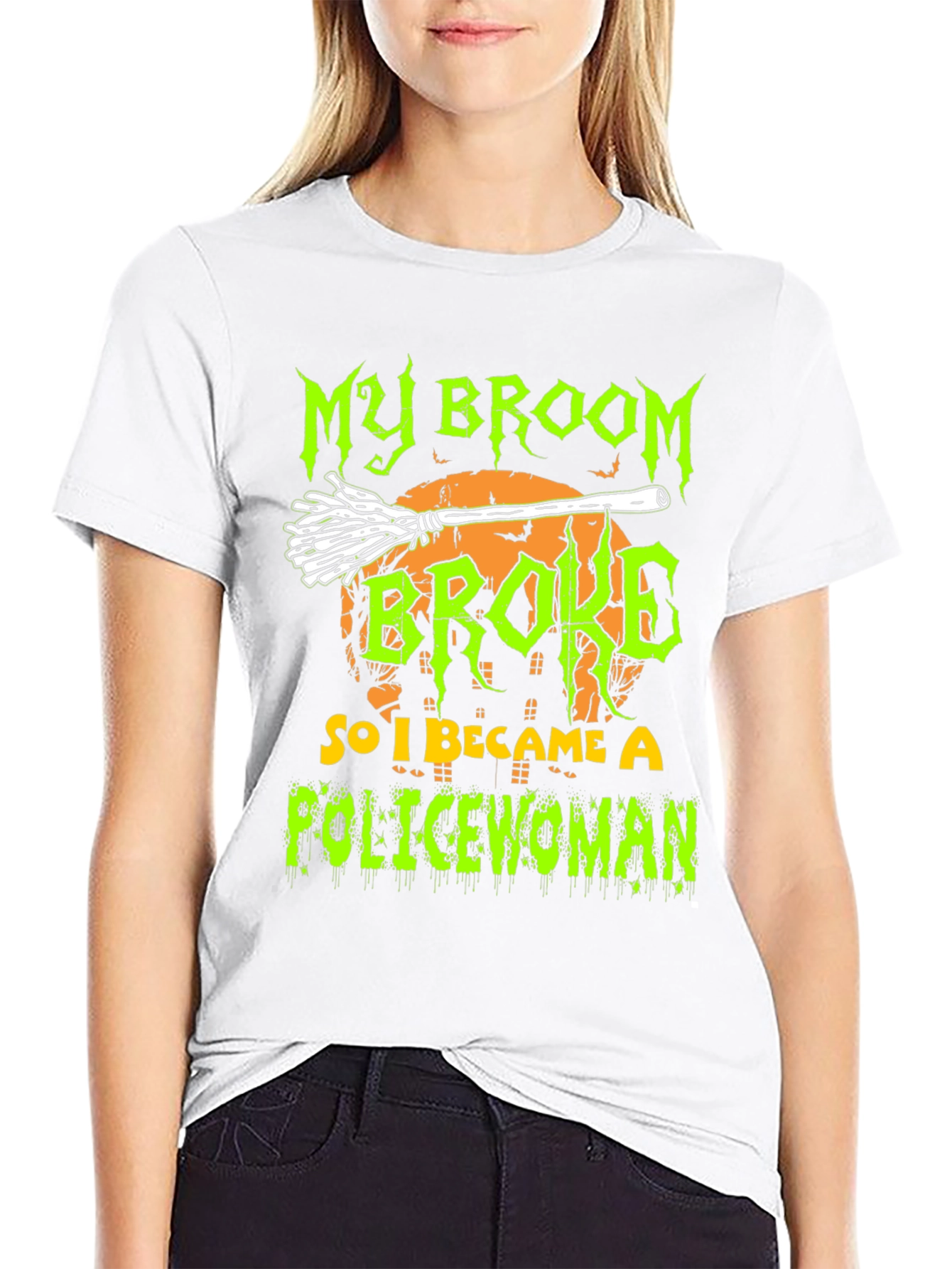 My Broom Broke So I Became A Policewoman T-Shirt